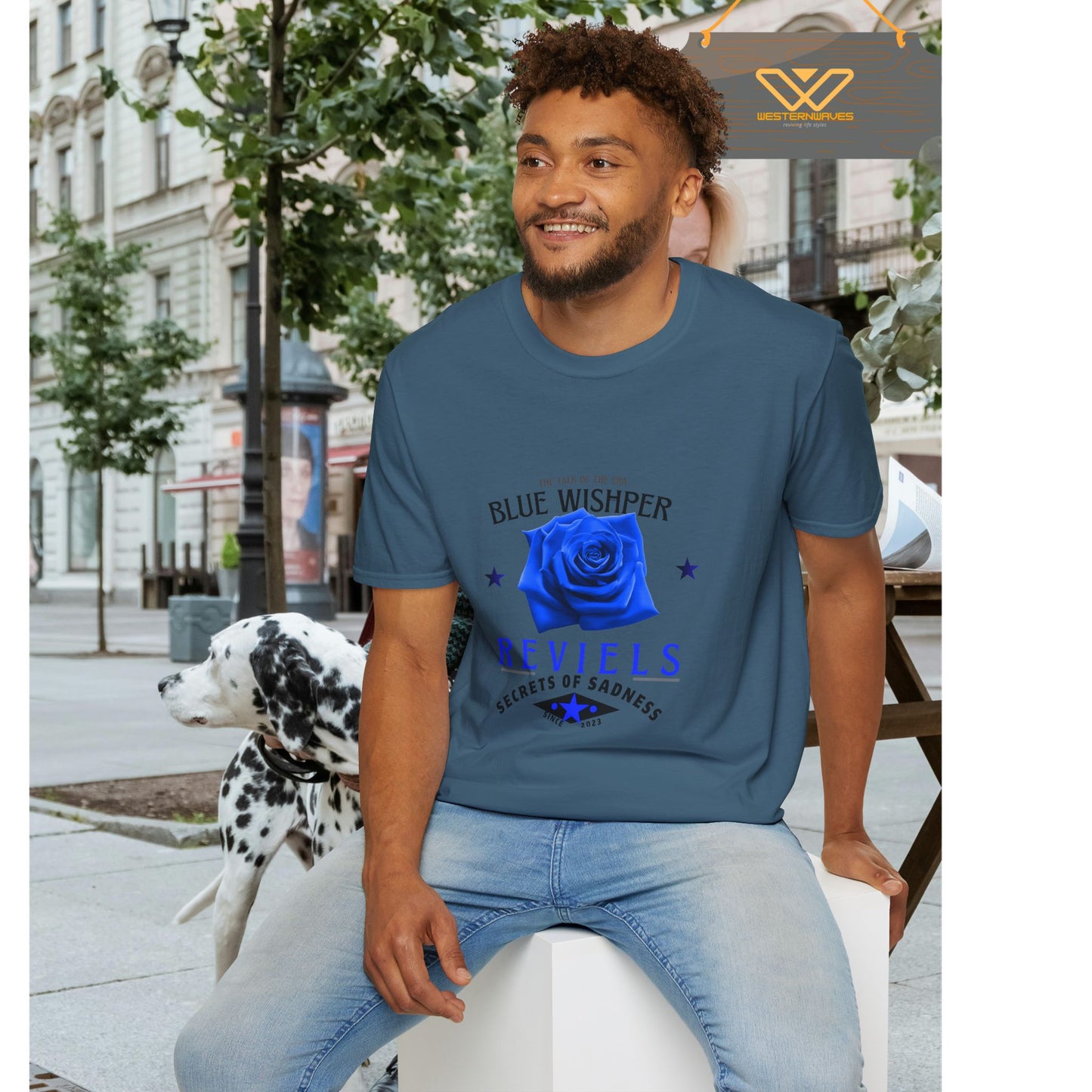 Unisex Softstyle T-Shirt_ N3+ Series USSTS FT2WW005_ Limited Edition Redefines & Relaxation by WesternWaves: