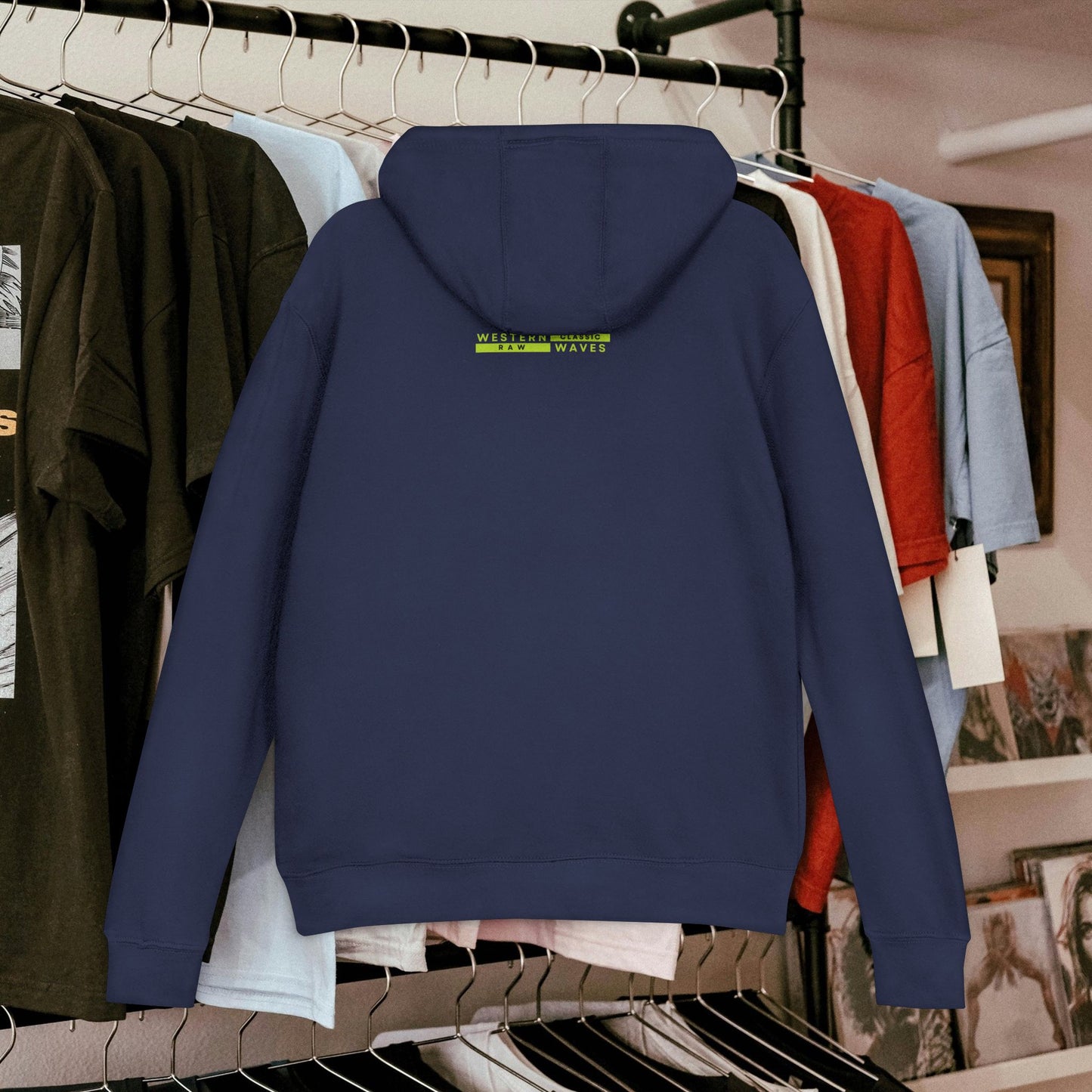 Unisex French Terry hoodie_ N8* Series USFTH PT2WW001_ Limited Edition Everyday Comfort by WesternWaves: