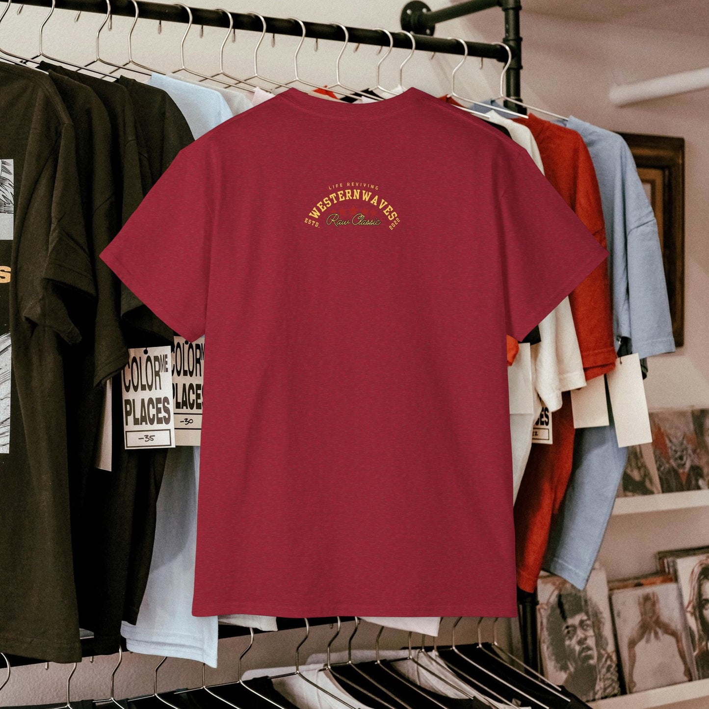 Unisex Ultra Cotton Tee_ Classic Comfort Unleashed_ N2+ Series USUCTEE PT2WW005_ Limited Edition Maximum Comfort & Style by WesternWaves: