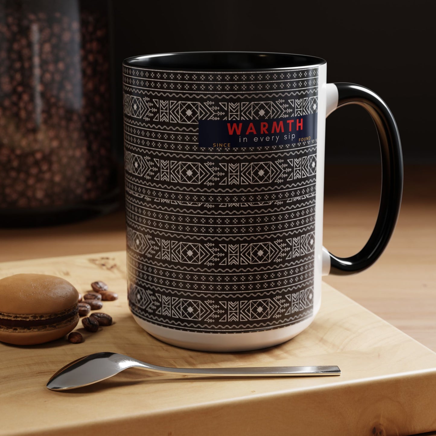 Accent Coffee Mug 11, 15oz_ N2 Series ACM11OZ PT2WW007_ Vibrant Limited Edition Design by WesternWawes: