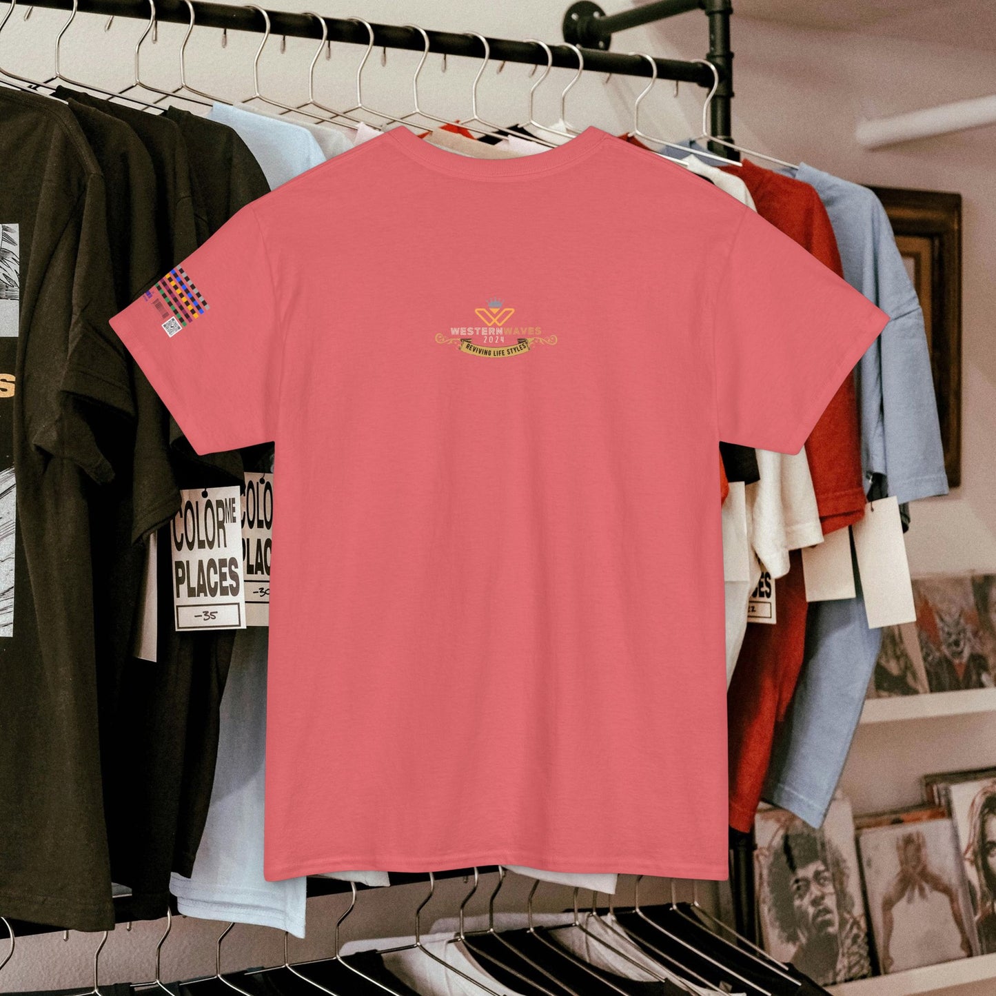 Unisex Heavy Cotton Tee_ Crafted from premium 100% cotton_ N+ Series UHCT PT2WV011_ Limited Edition by WesternWaves: