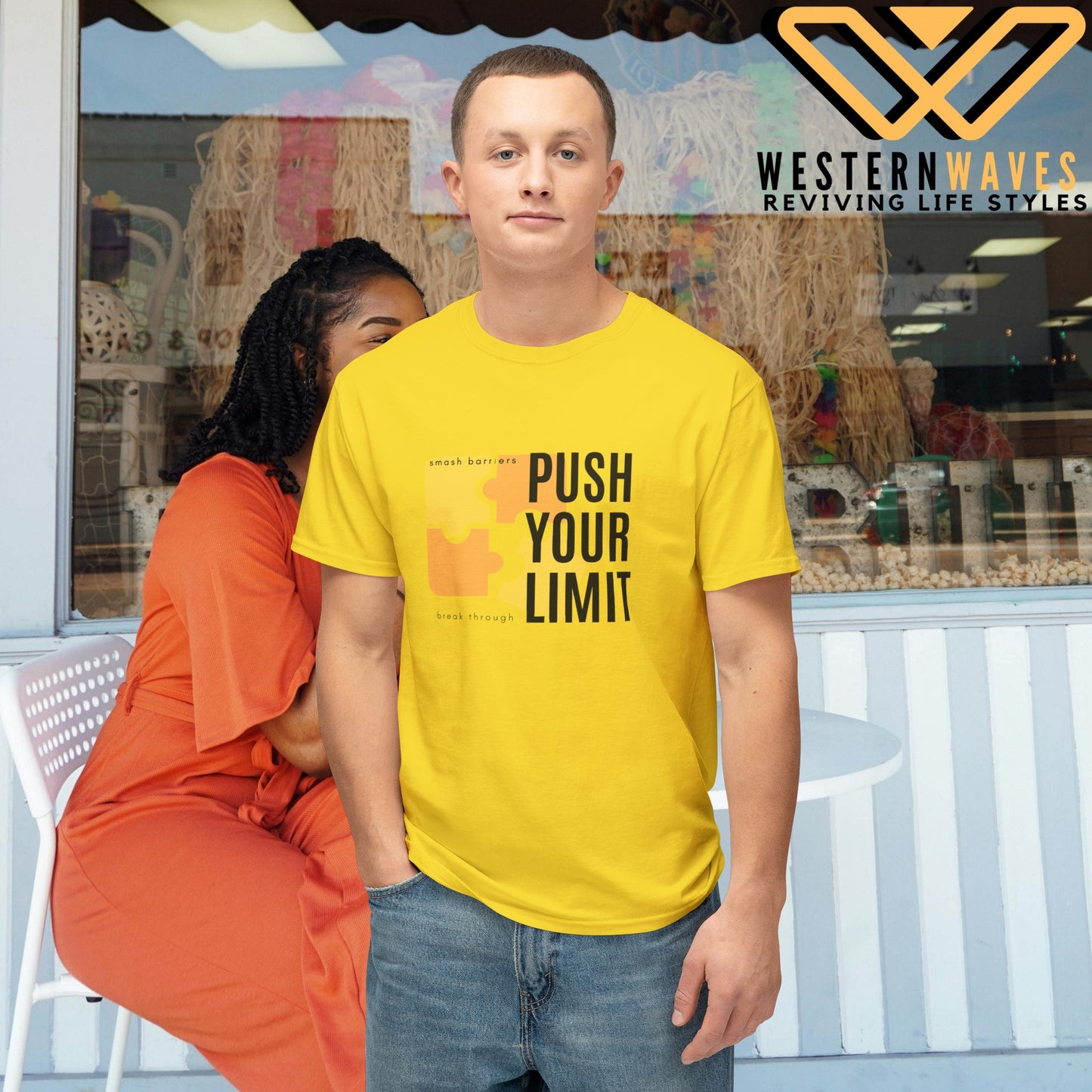 Unisex HD Cotton™ T-shirt_ N+ Series USHDCTS PT2WW001_ Limited Edition Unisex HD Cotton™ T-shirt by WesternWaves: