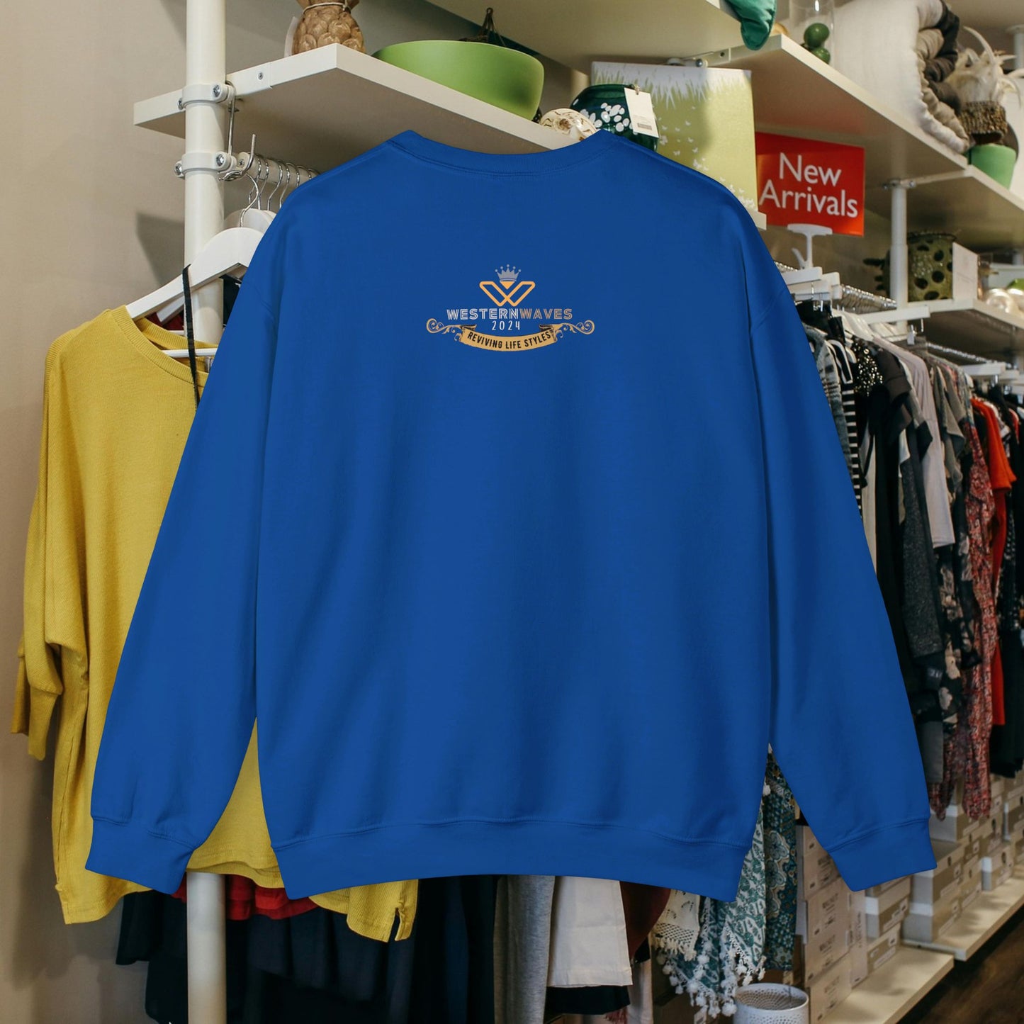 Unisex Heavy Blend™ Crewneck Sweatshirt_ N2+ Series UHBCSS PT2WW024_ Limited Edition Pure Luxury for Every Occasion by WesternWaves: