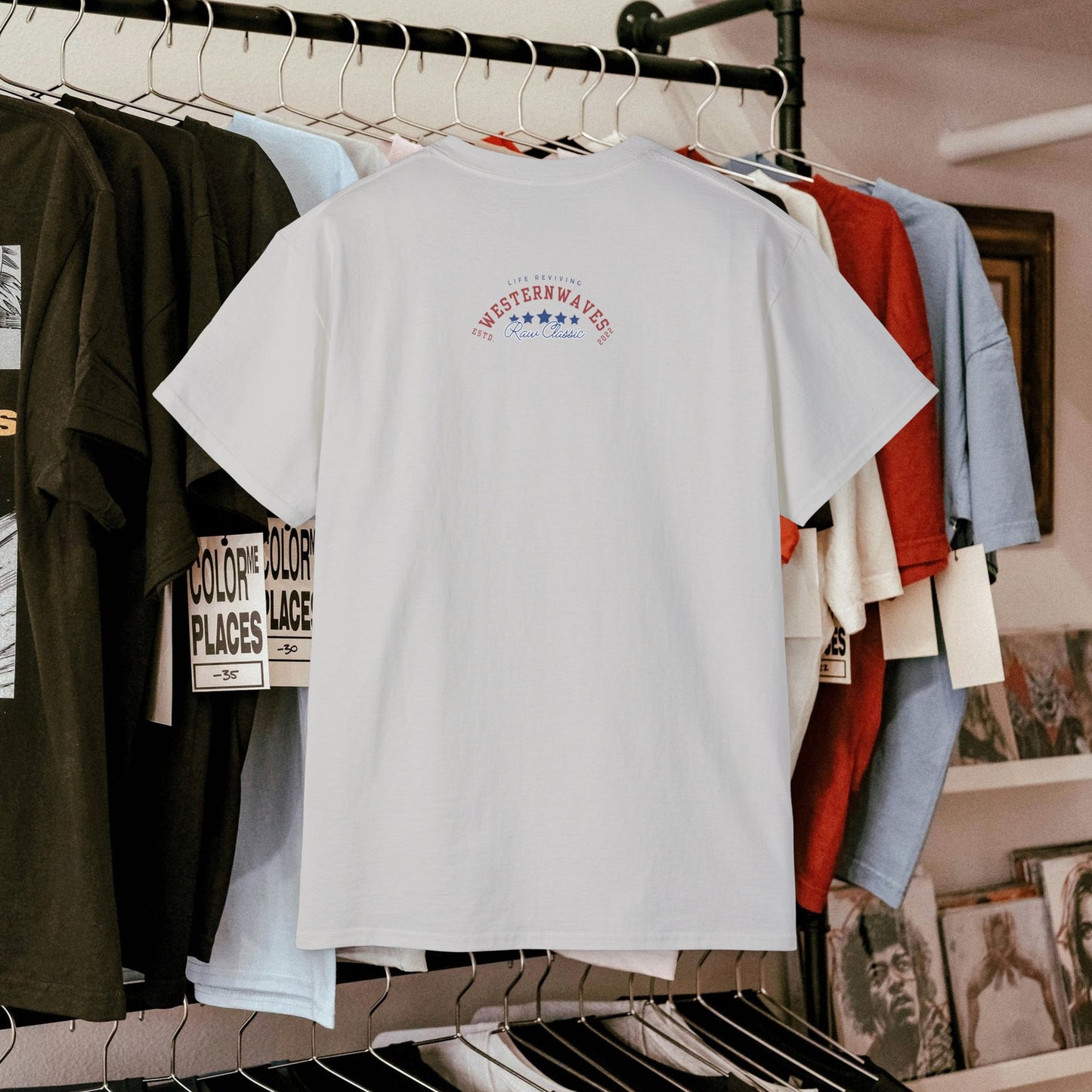 Unisex Ultra Cotton Tee_ Classic Comfort Unleashed_ N2+ Series USUCTEE PT2WW005_ Limited Edition Maximum Comfort & Style by WesternWaves: