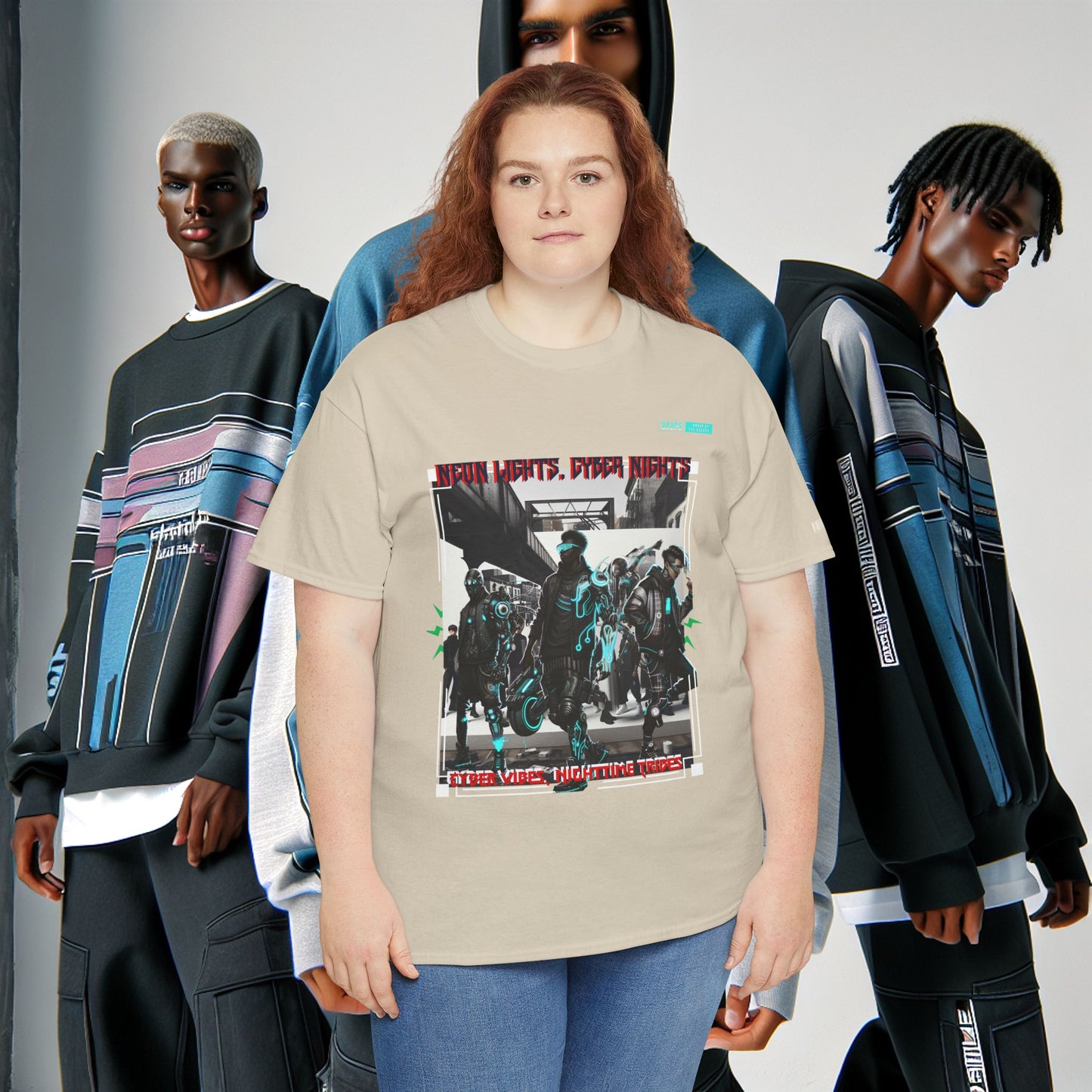 Unisex Heavy Cotton Tee_ N8+ Series USHOSTEE_ PT2WW003_ 01 Oct 2025_ Limited Edition Casual Wear by WesternWaves:
