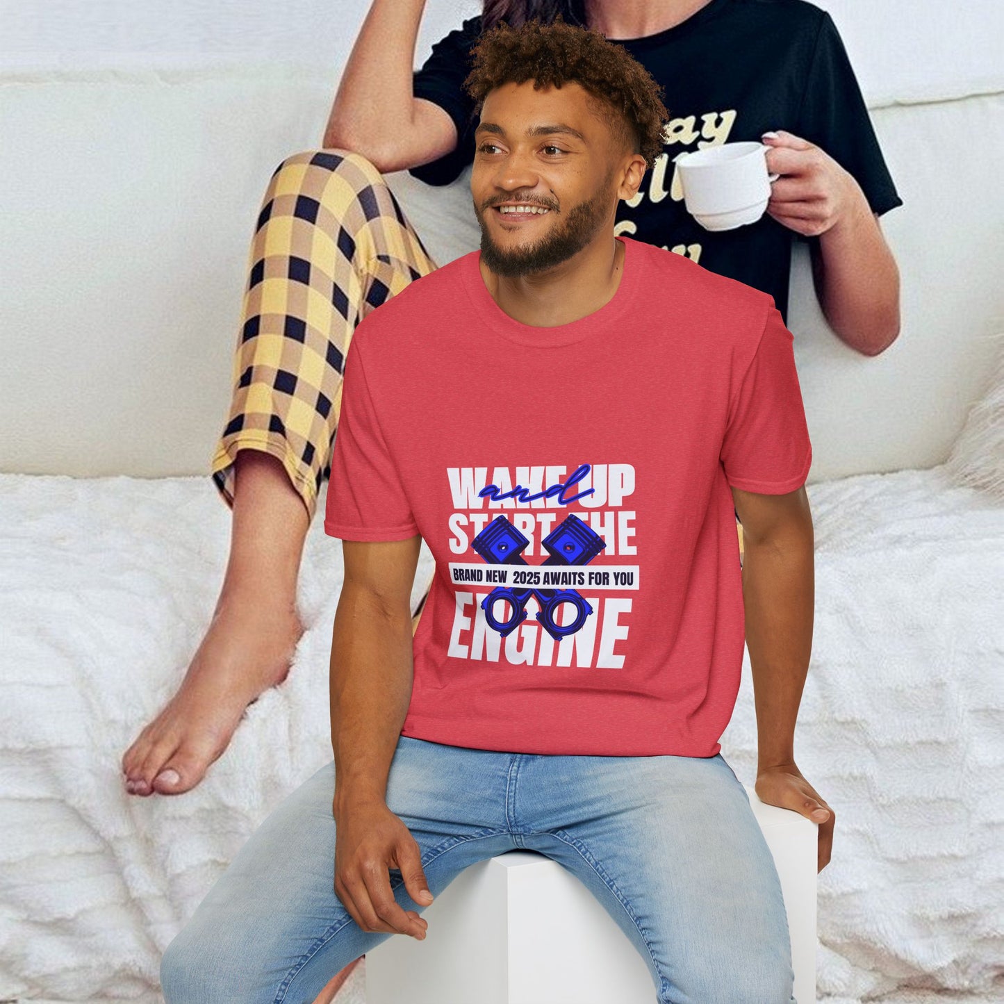 Unisex Softstyle T-Shirt_ N3+ Series USSTS FT2WW004_ Redefine Relaxation Limited Edition by WesternWaves: