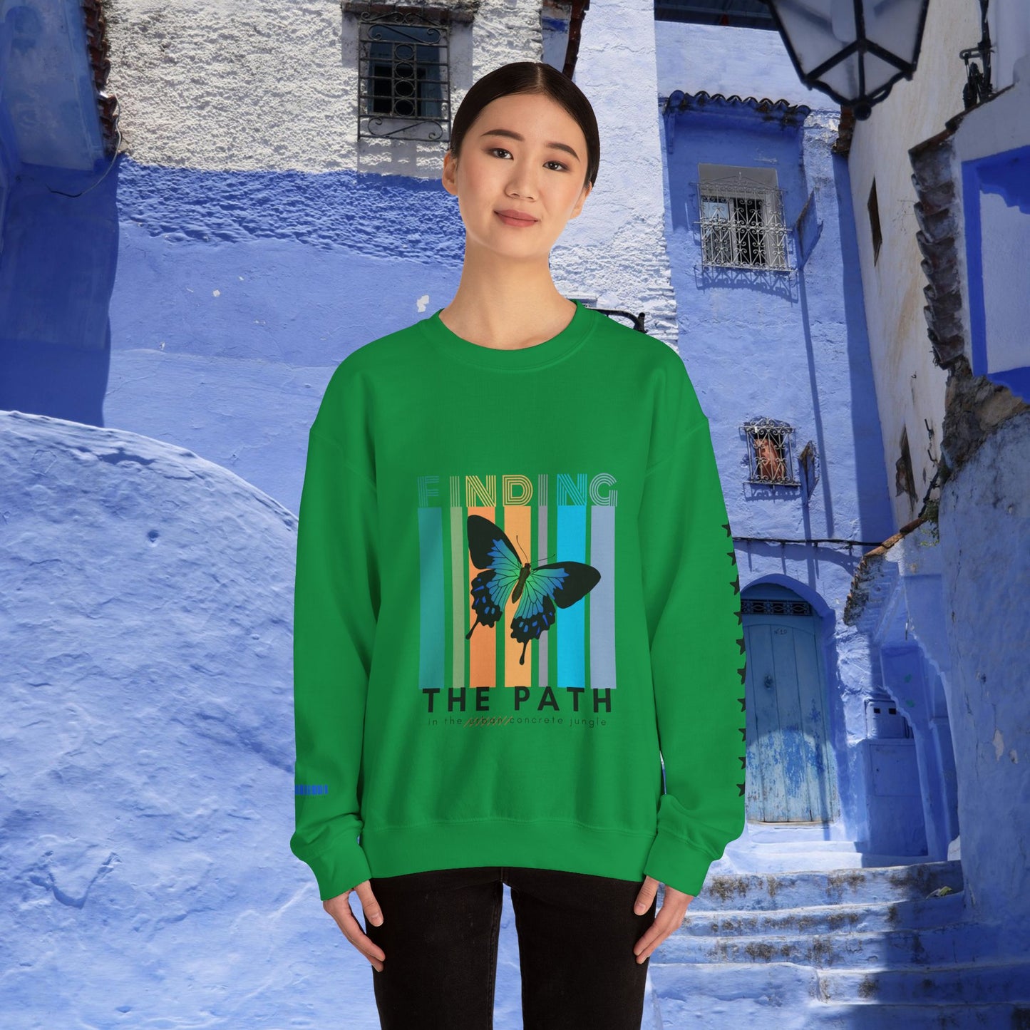 Unisex Heavy Blend™ Crewneck Sweatshirt_ N2+ Series UHBCSS PT2WW017_ Limited Edition Pure Luxury By WesternWaves: