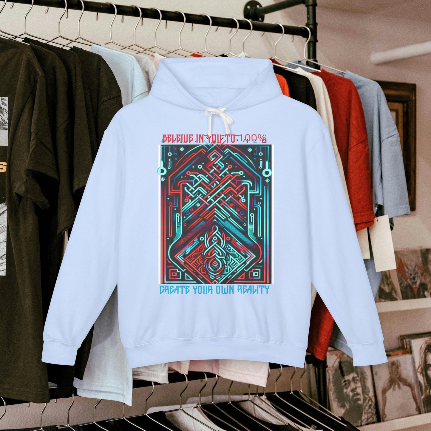 Unisex Lightweight Hooded Sweatshirt_ Series UWD 0052_ Limited Edition Streetwear Classic by WesternWaves: