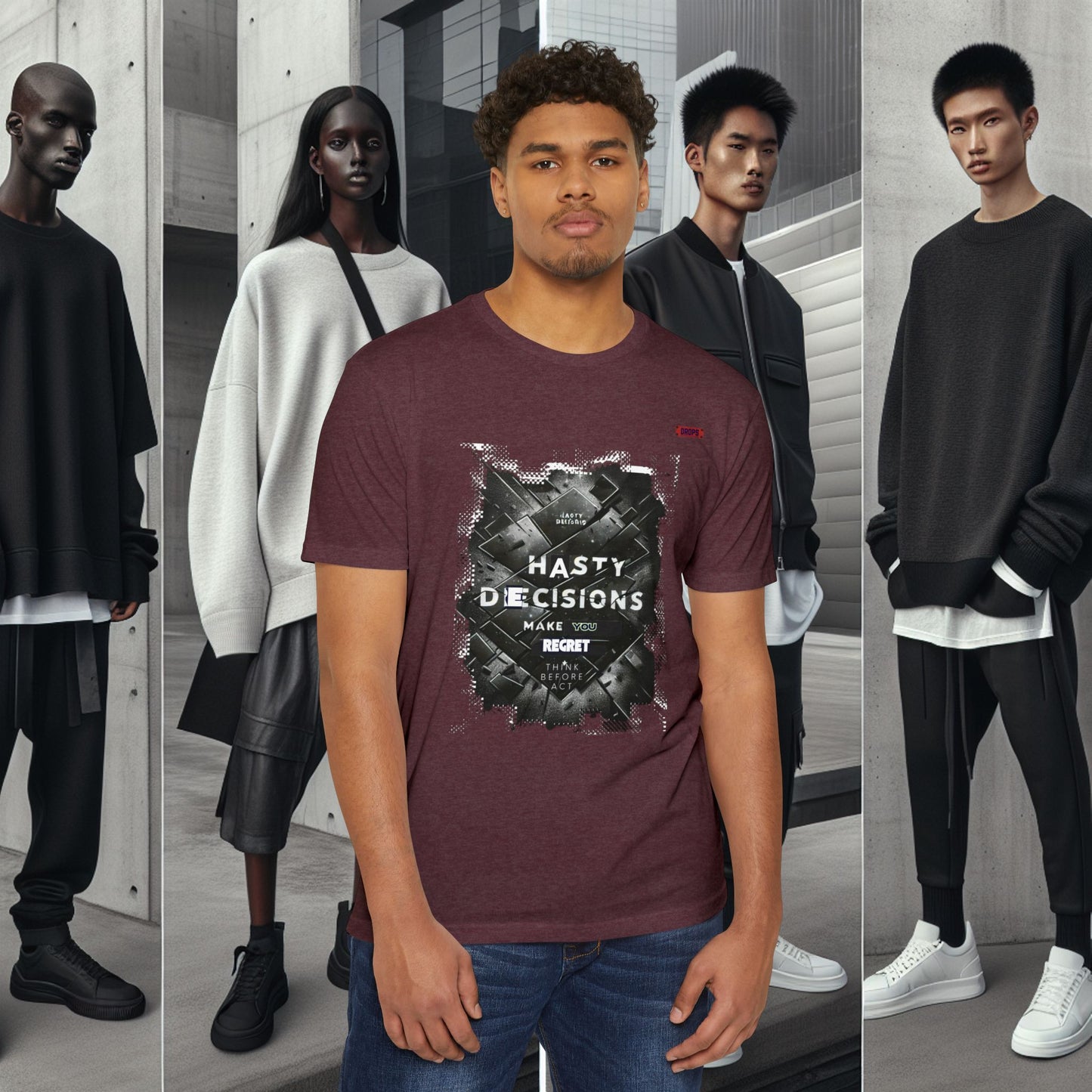 Unisex CVC Jersey T-shirt_ N8+ Series USCVCJTS PT2WW001_ Limited Edition CVC T-shirt by WesternWaves: