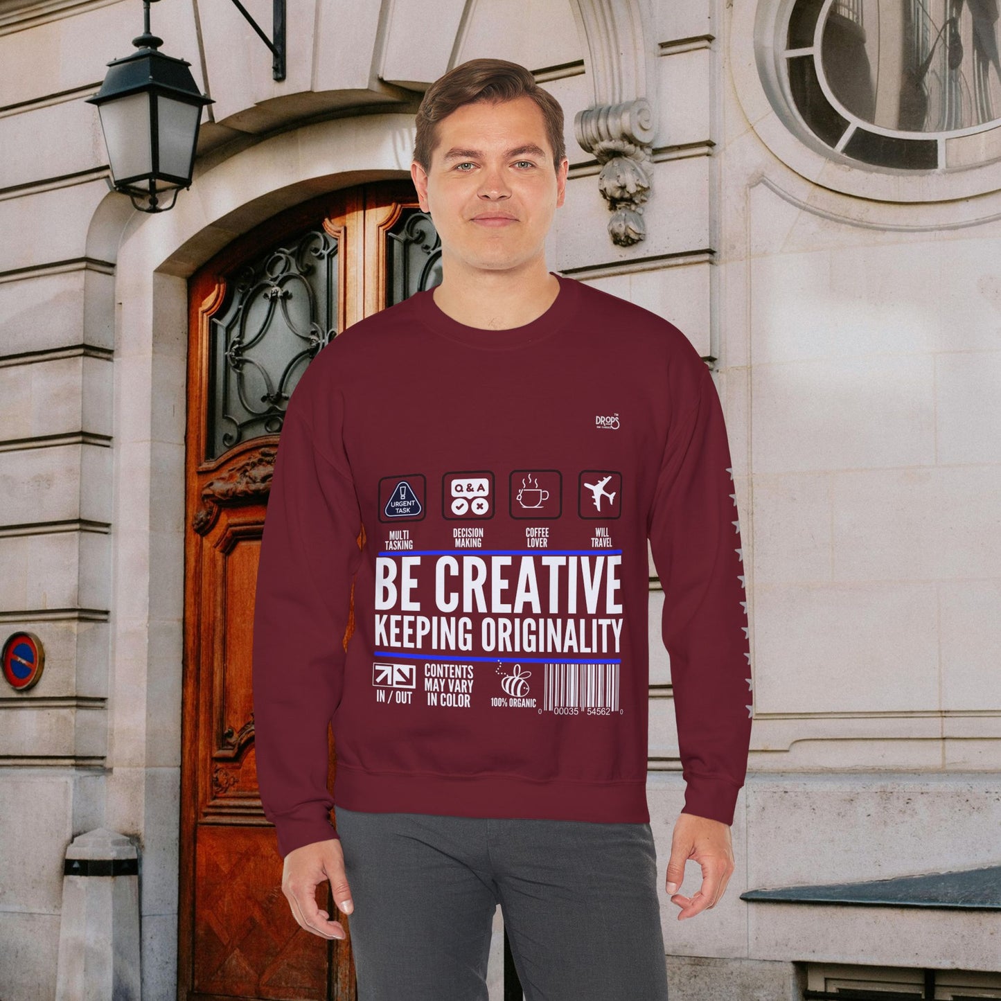 Unisex Heavy Blend™ Crewneck Sweatshirt_ N2 Sports Series UHBCSS PT2WW004_ Limited Edition 'DROPS' Brand Sweatshirt by WesternWaves: