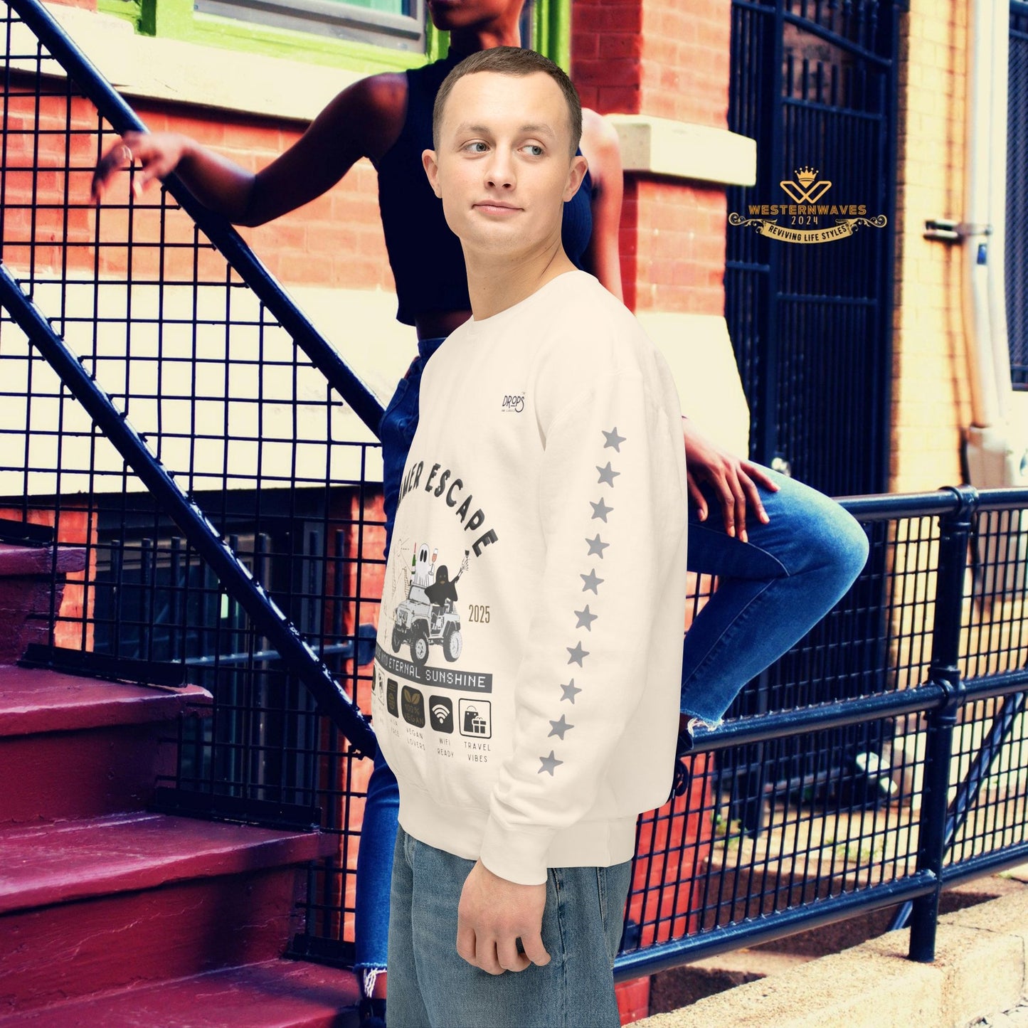 Unisex Summer Escape Crewneck Sweatshirt - Cruise into Eternal Sunshine_ 10 May 2025_ 001