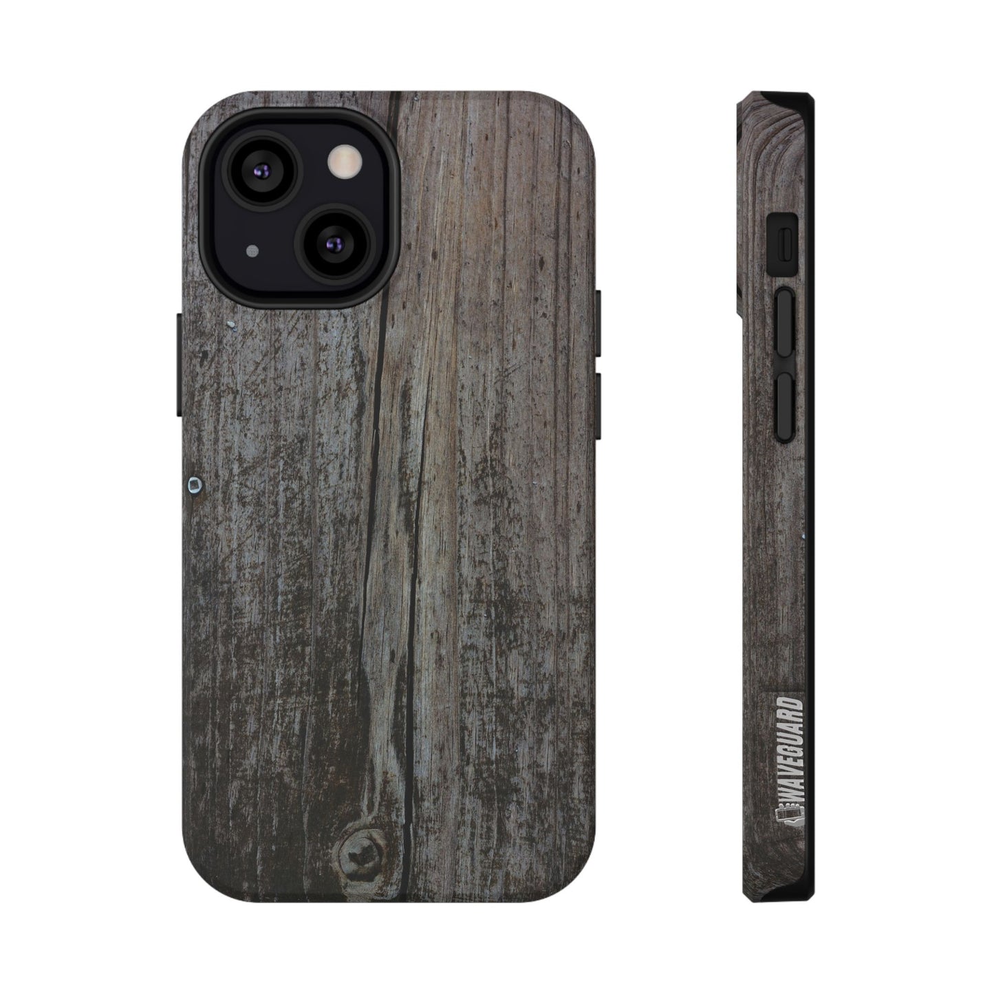 Impact-Resistant Tough Cases_ iPhone Case_ Series N8+ TCPCASE PT2WW006_ Limited Edition Wooden Grain Phone Case for iPhones by WesternWaves: