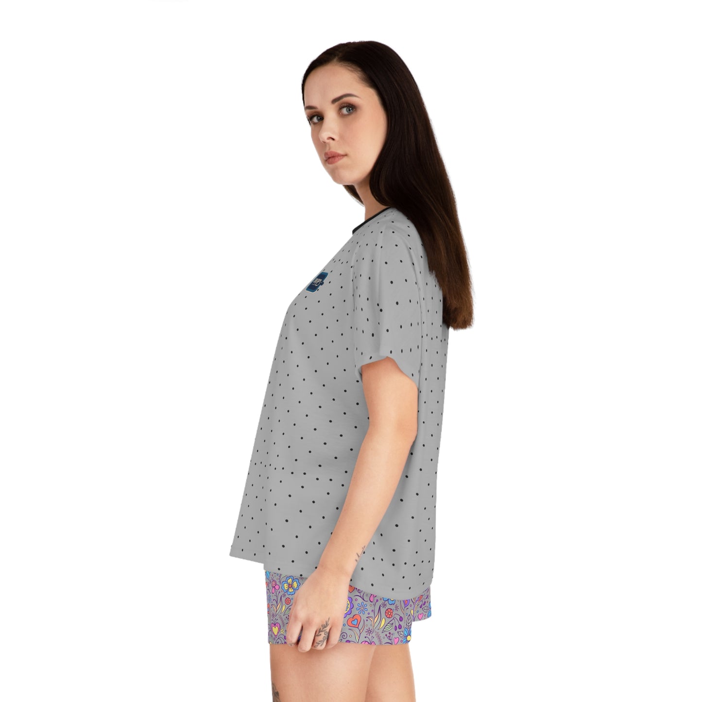 Women's Short Pajama Set (AOP)_ N Series WSPSET(AOP) PT2WW003_ Limited Edition Chic Comfort by WesternWaves: