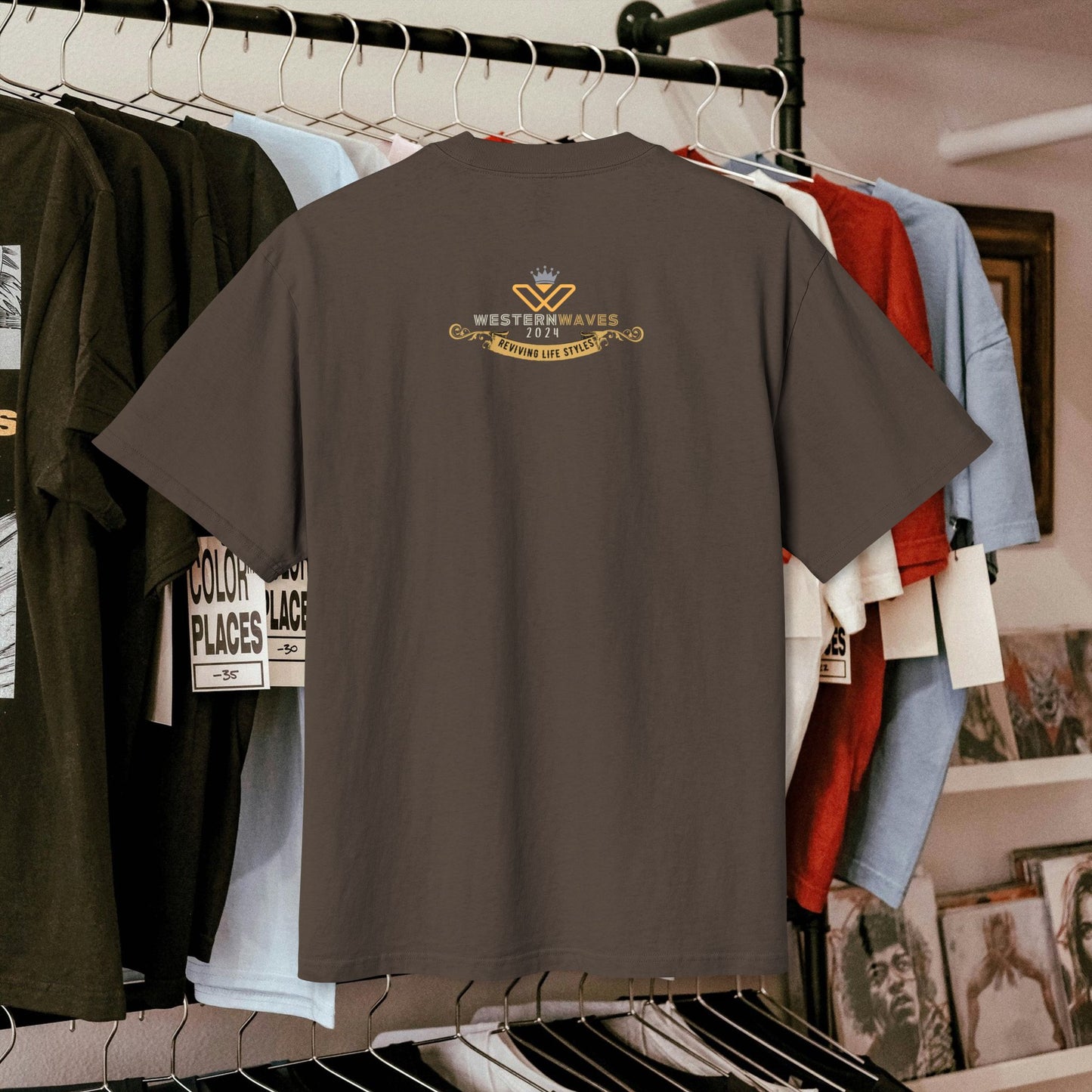 Unisex Heavy Faded Tee_ N3+ Series USHFTEE PT2WW004_ Vintage Vibes Limited Edition Tee by WesternWaves