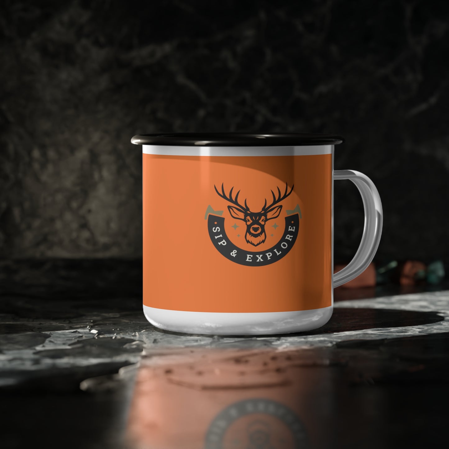 Enamel Camp Cup - N+ Series ECC PT2WW006_ Wilderness Wanderer Limited Edition by WesternWawes