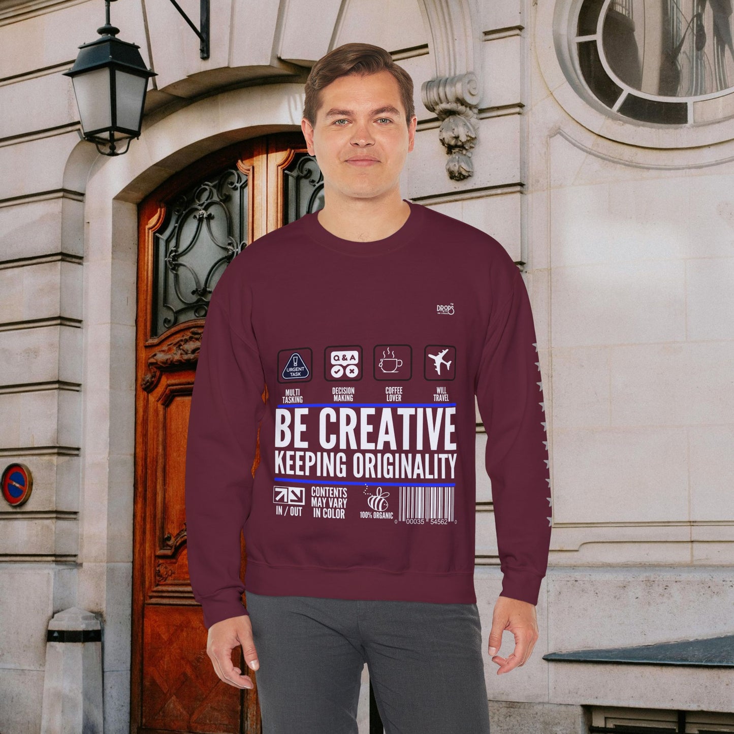 Unisex Heavy Blend™ Crewneck Sweatshirt_ N2 Sports Series UHBCSS PT2WW004_ Limited Edition 'DROPS' Brand Sweatshirt by WesternWaves: