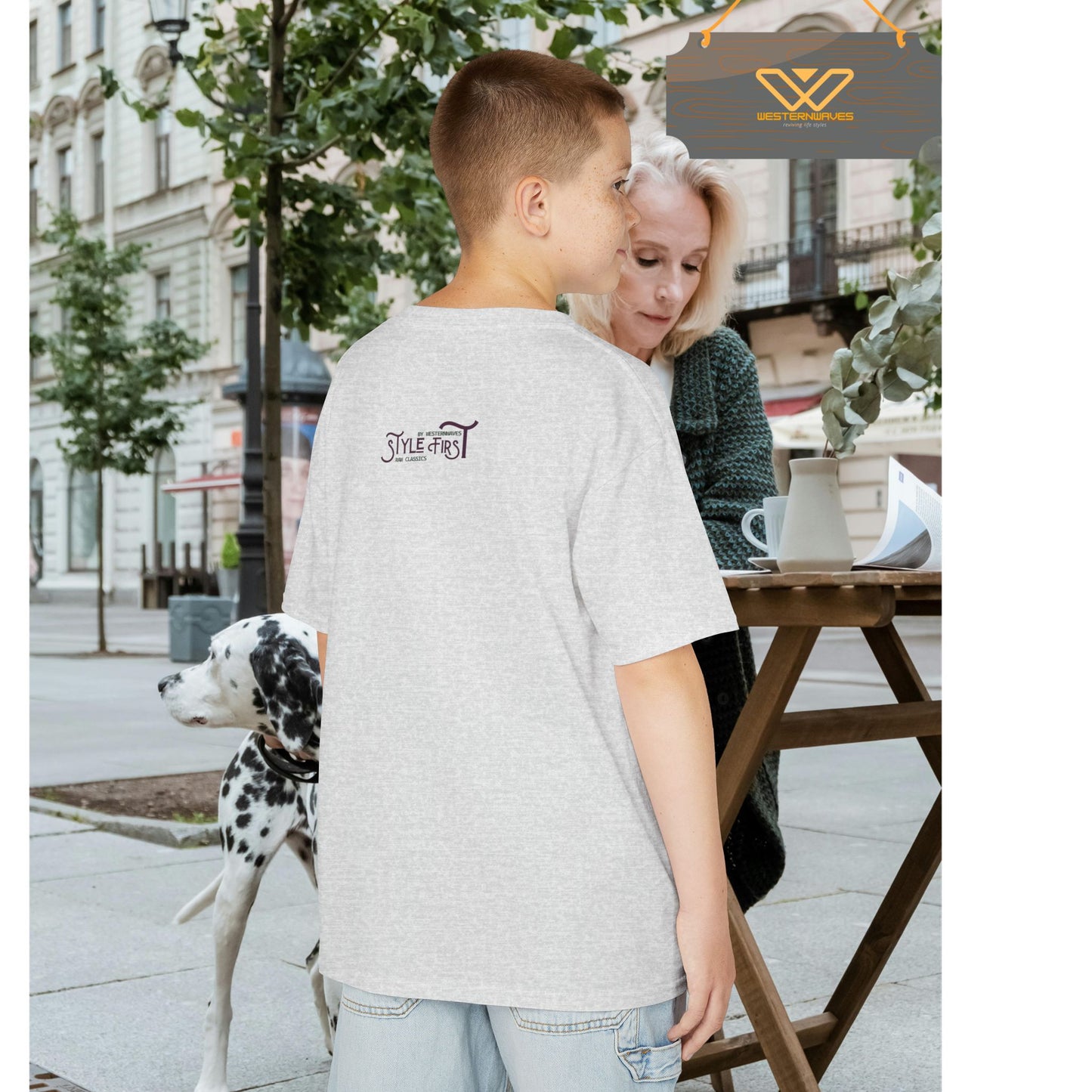 Kids Heavy Cotton™ Tee_ N2+ Series KHCT PT2WW009_ Limited Edition Durable Comfort for Every Adventure by WesternWaves: