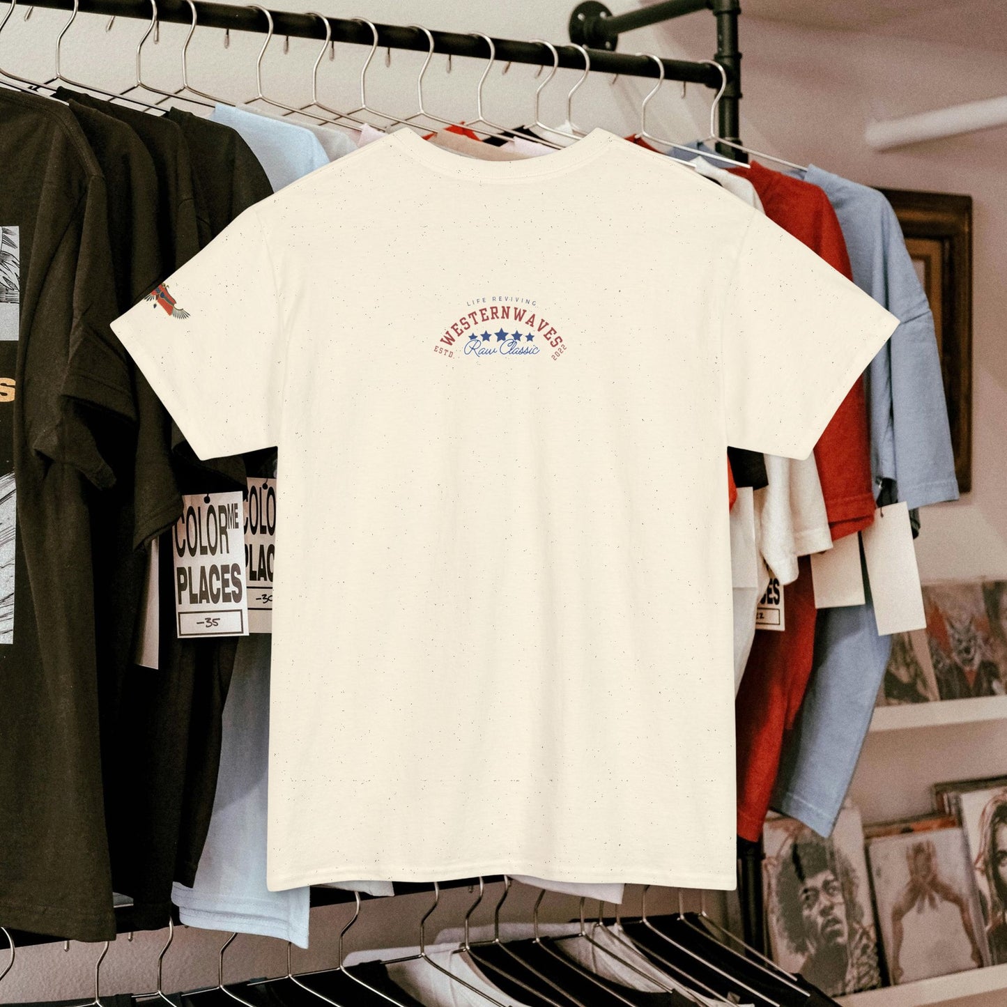 Unisex Heavy Cotton Tee_ Crafted from premium 100% cotton_ N+ Series UHCT PT2WV017_ Limited Edition by WesternWaves: