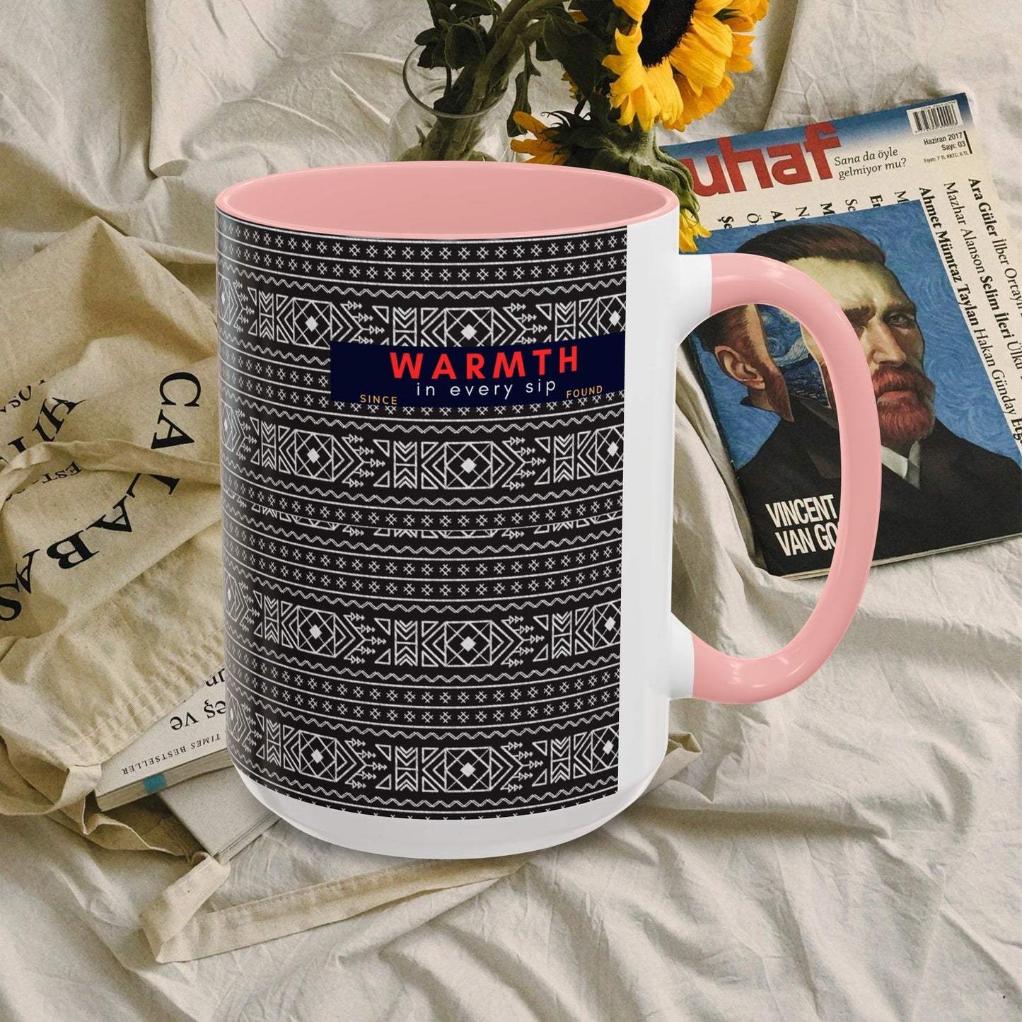 Accent Coffee Mug 11, 15oz_ N2 Series ACM11OZ PT2WW007_ Vibrant Limited Edition Design by WesternWawes: