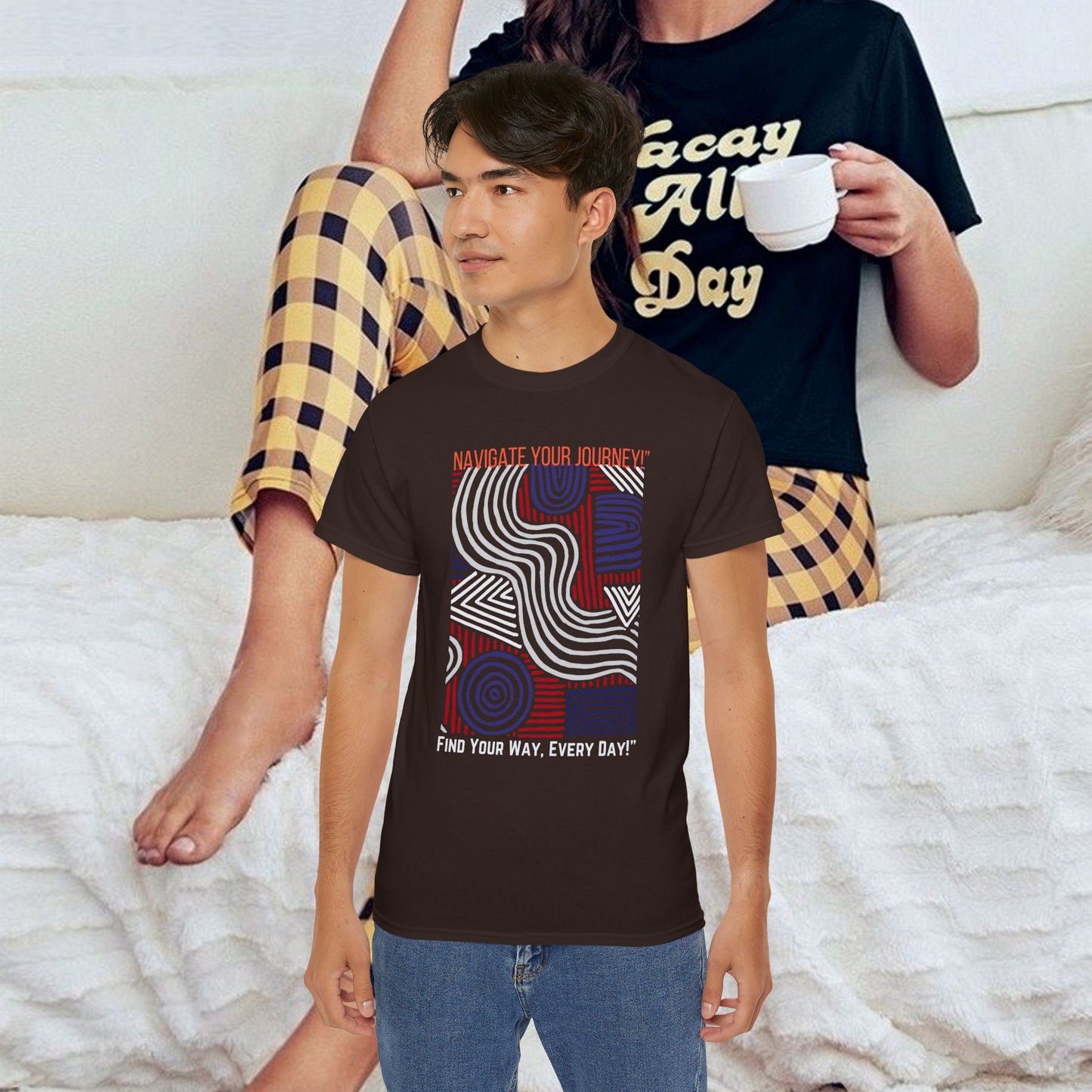Unisex Ultra Cotton Tee_ Classic Comfort Unleashed_ N2+ Series USUCTEE PT2WW005_ Limited Edition Maximum Comfort & Style by WesternWaves: