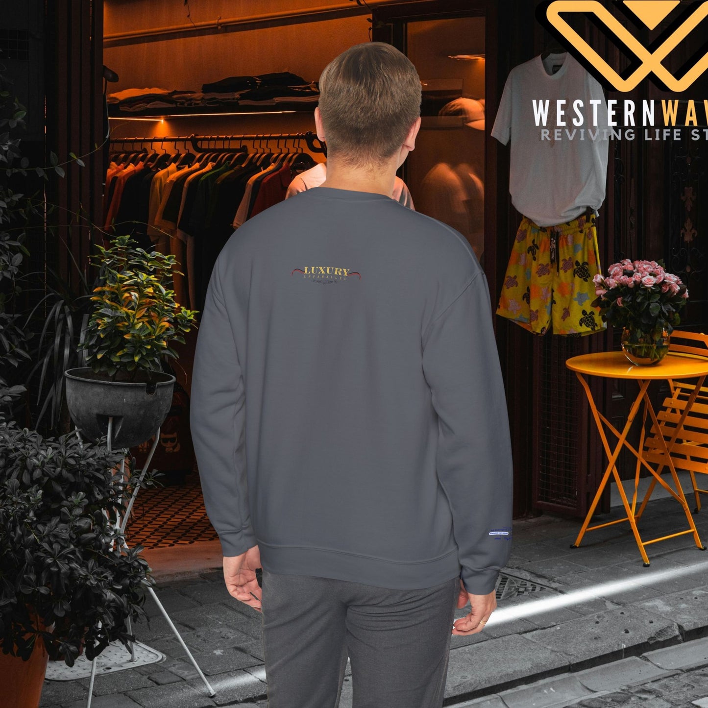Unisex Heavy Blend™ Crewneck Sweatshirt_ N+ Series UHBCSS PT2WW028_ Limited Edition by WesternWaves: