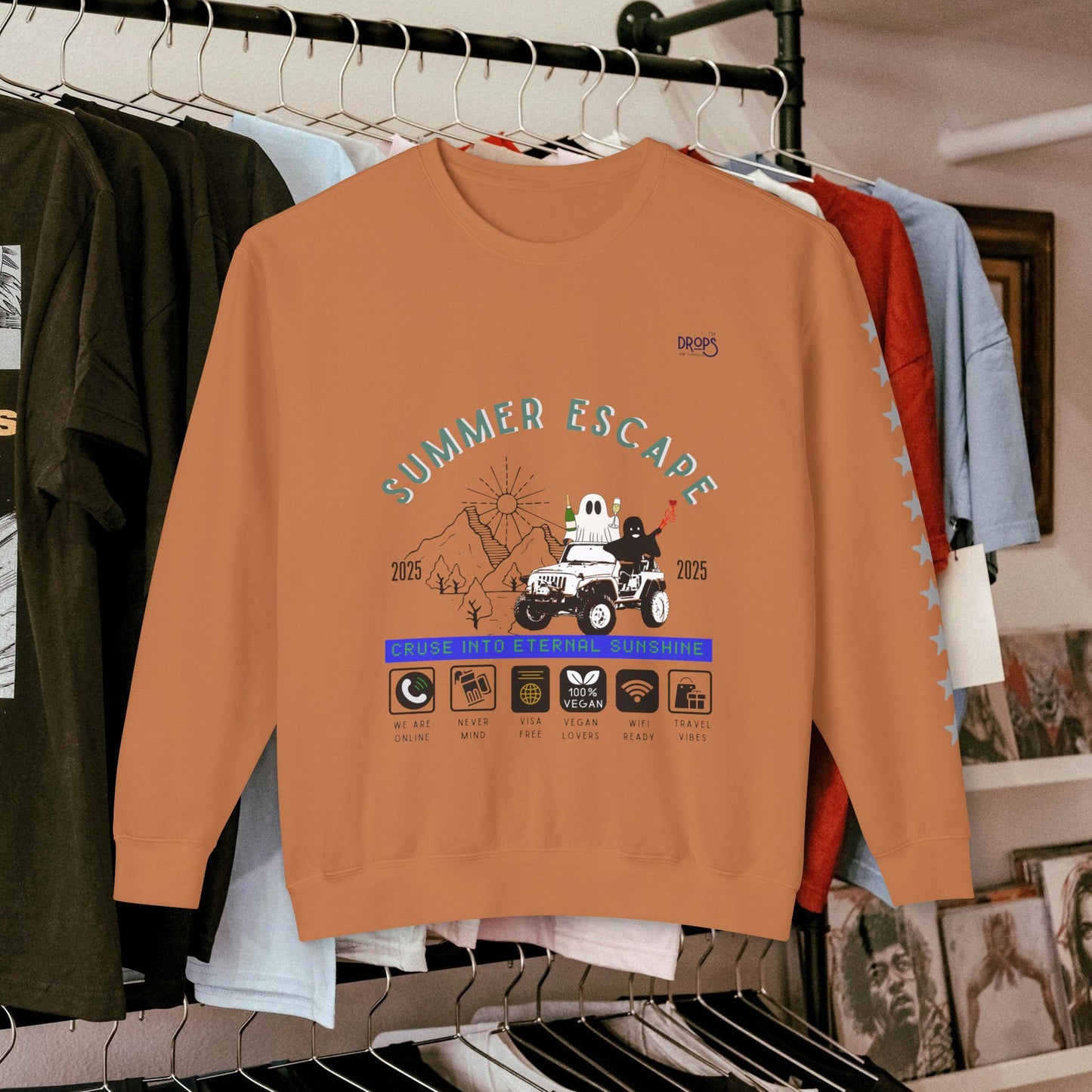 Unisex Summer Escape Crewneck Sweatshirt - Cruise into Eternal Sunshine_ 10 May 2025_ 001
