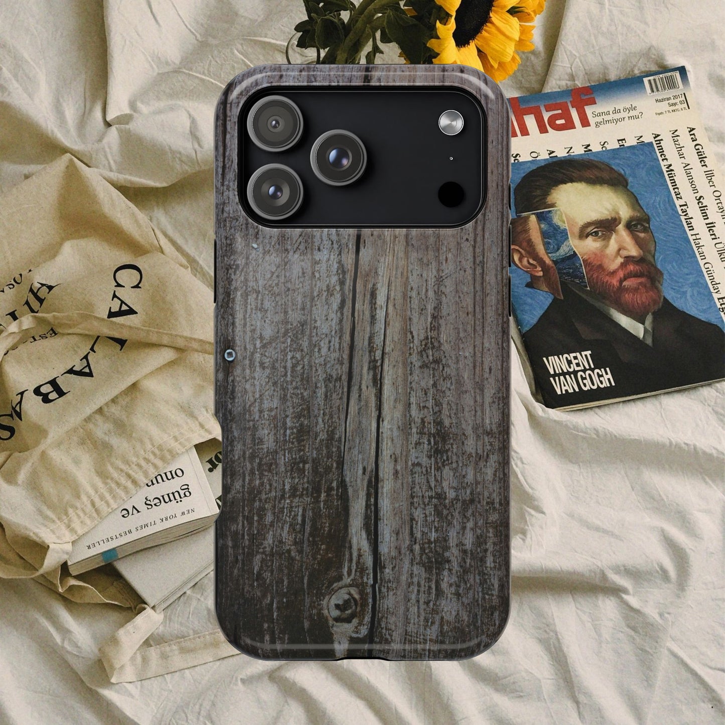 Impact-Resistant Tough Cases_ iPhone Case_ Series N8+ TCPCASE PT2WW006_ Limited Edition Wooden Grain Phone Case for iPhones by WesternWaves:
