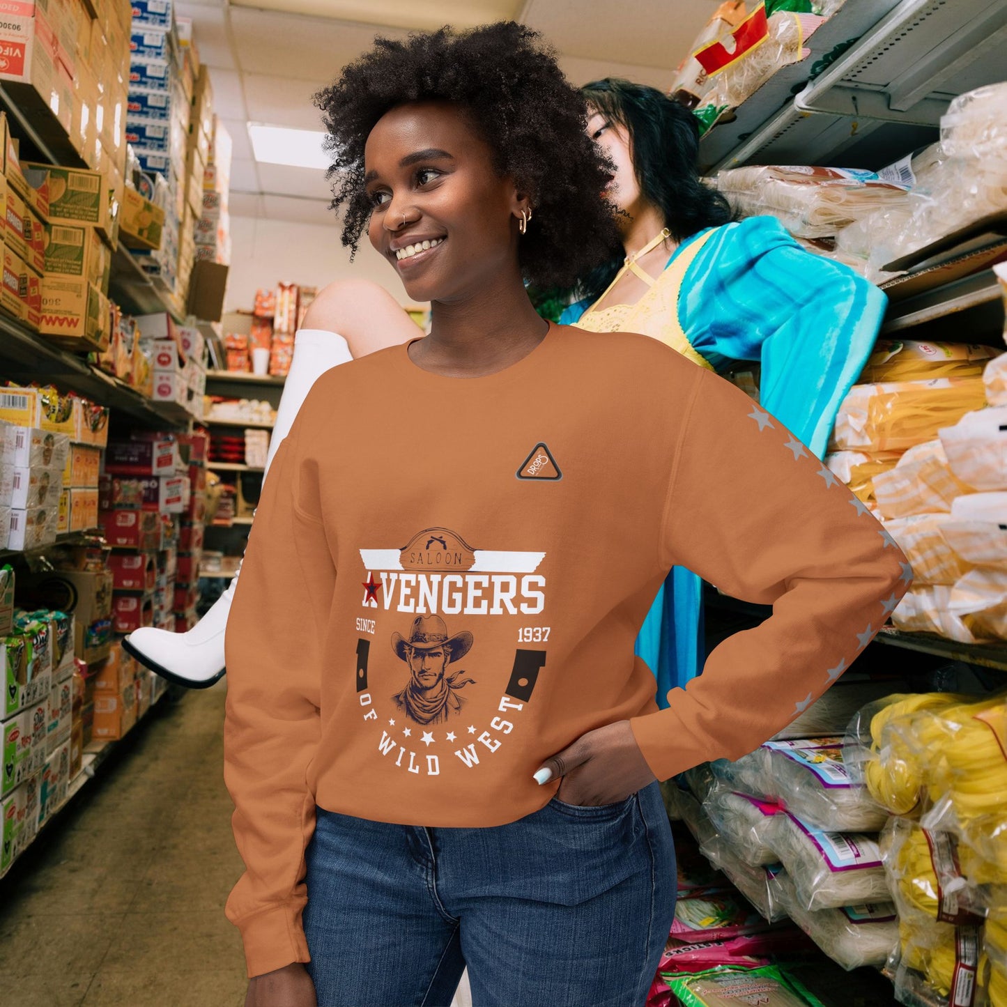 Unisex Lightweight Sweatshirt_ N7* Series USLWSS PT2WW002_ Limited Edition by WesternWaves: