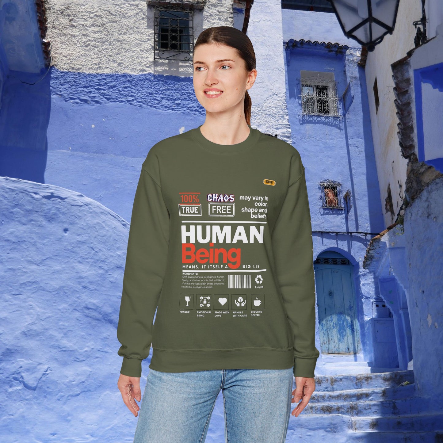 Unisex Heavy Blend™ Crewneck Sweatshirt_ N2 Series UHBCSS PT2WW019_ Limited Edition Pure Luxury By WesternWaves: