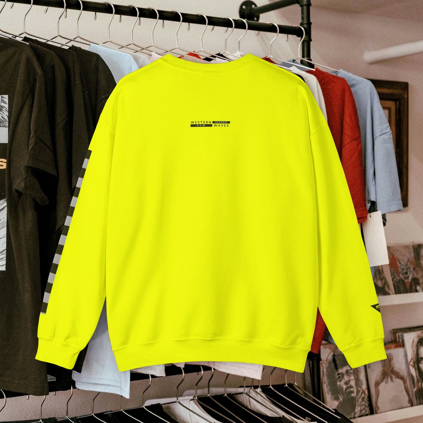 Unisex Heavy Blend™ Crewneck Sweatshirt_ N3+ Series UHBCSS PT2WW019_ Limited Edition by WesternWaves: