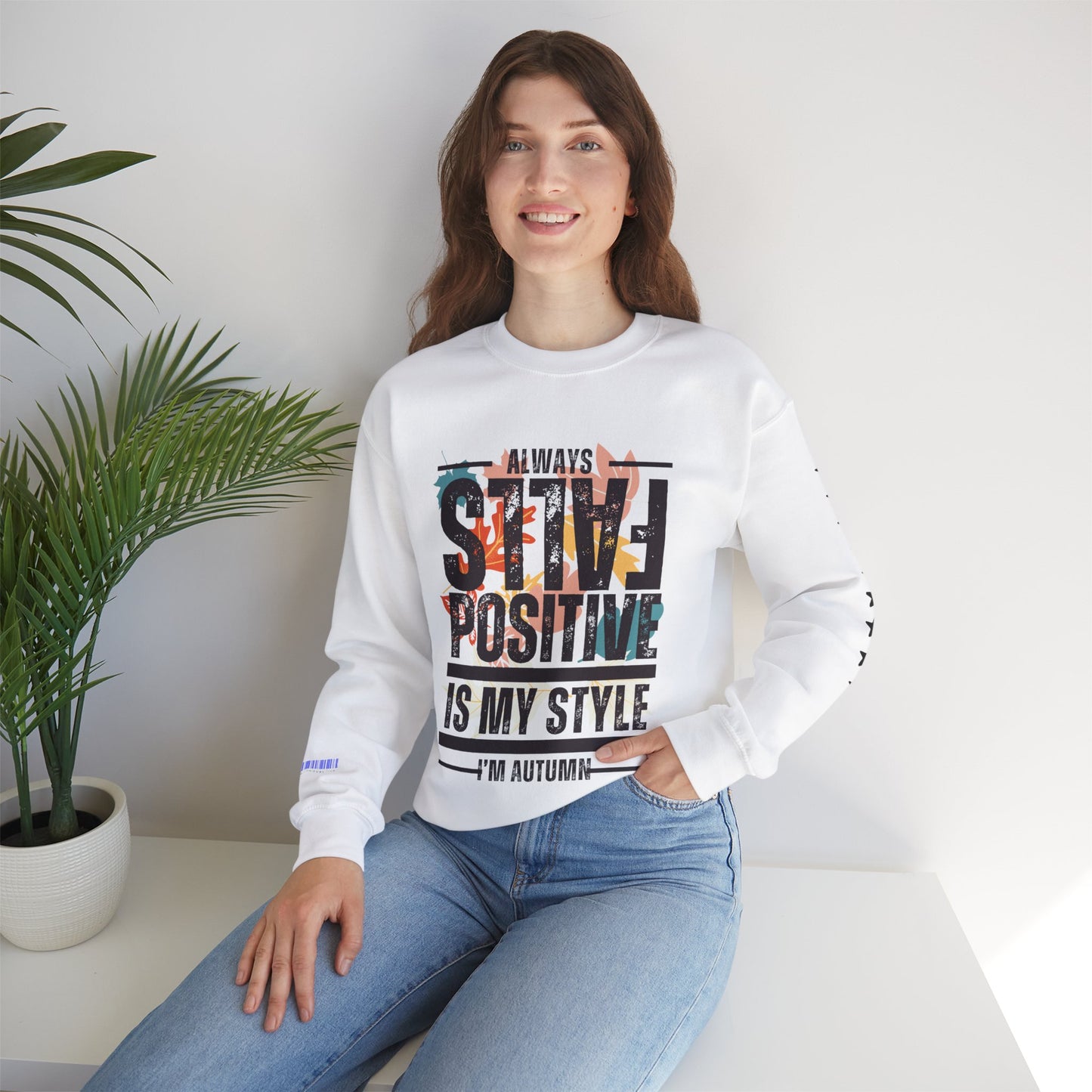 Unisex Heavy Blend™ Crewneck Sweatshirt_ N2+ Series UHBCSS PT2WW027_ Limited Edition Pure Luxury By WesternWaves: