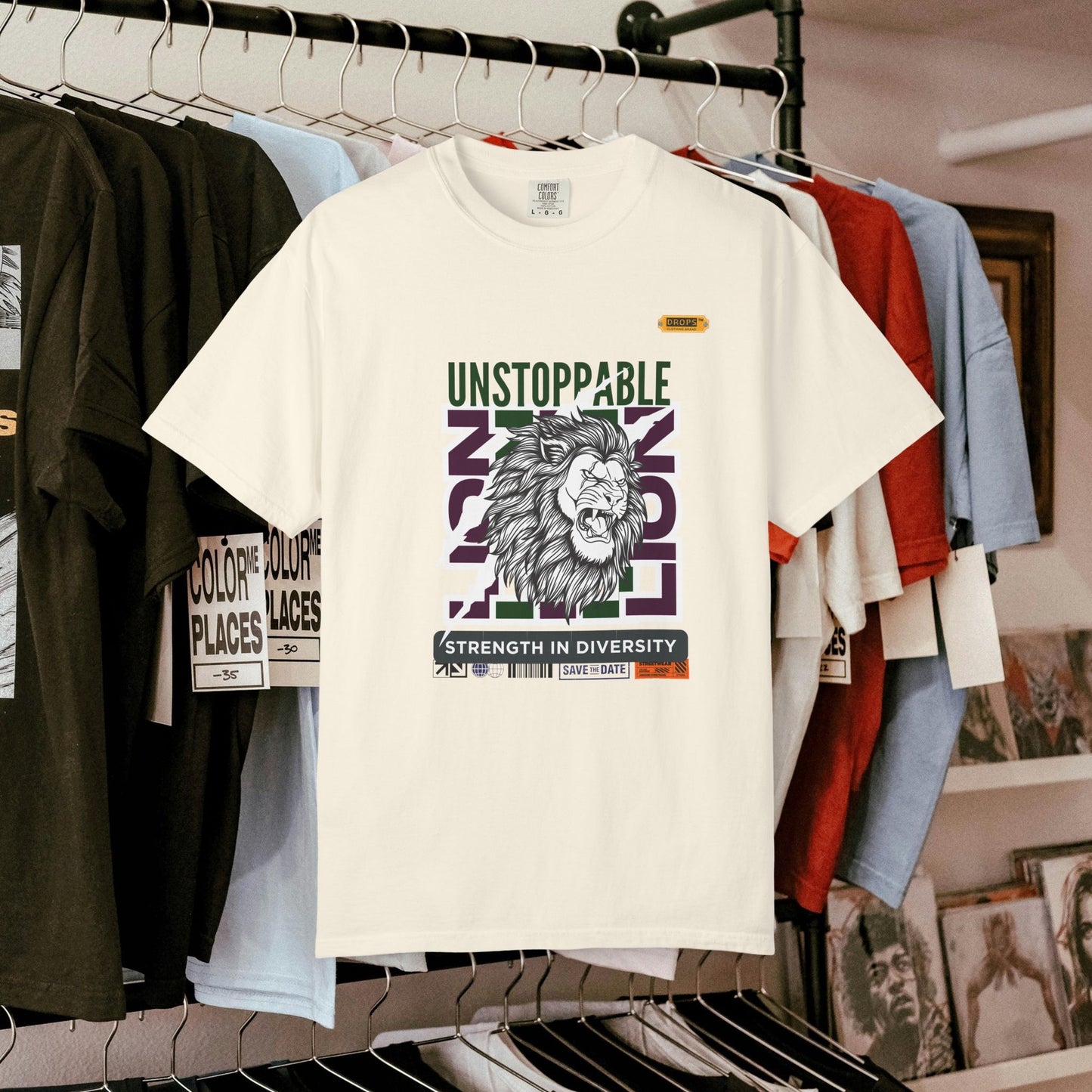 Unisex Garment-Dyed T-Shirt_ 26 June 2025_ Limited Edition Strength in Diversity by WesternWaves: