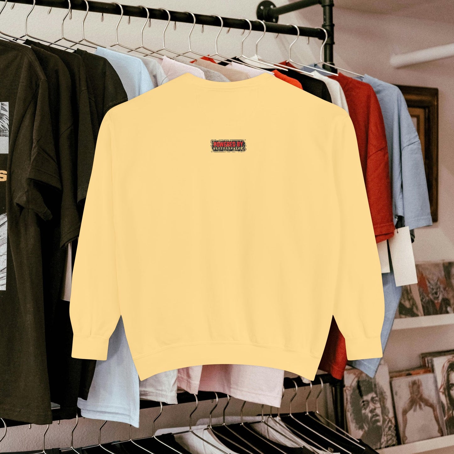 Unisex Garment-Dyed Sweatshirt_ N2 Series USGDSS PT2WW002_ Limited Edition Masterpiece of ‘ZeztZ’ Sports Brand _ Luxury & Casual Comfort by WesternWaves: