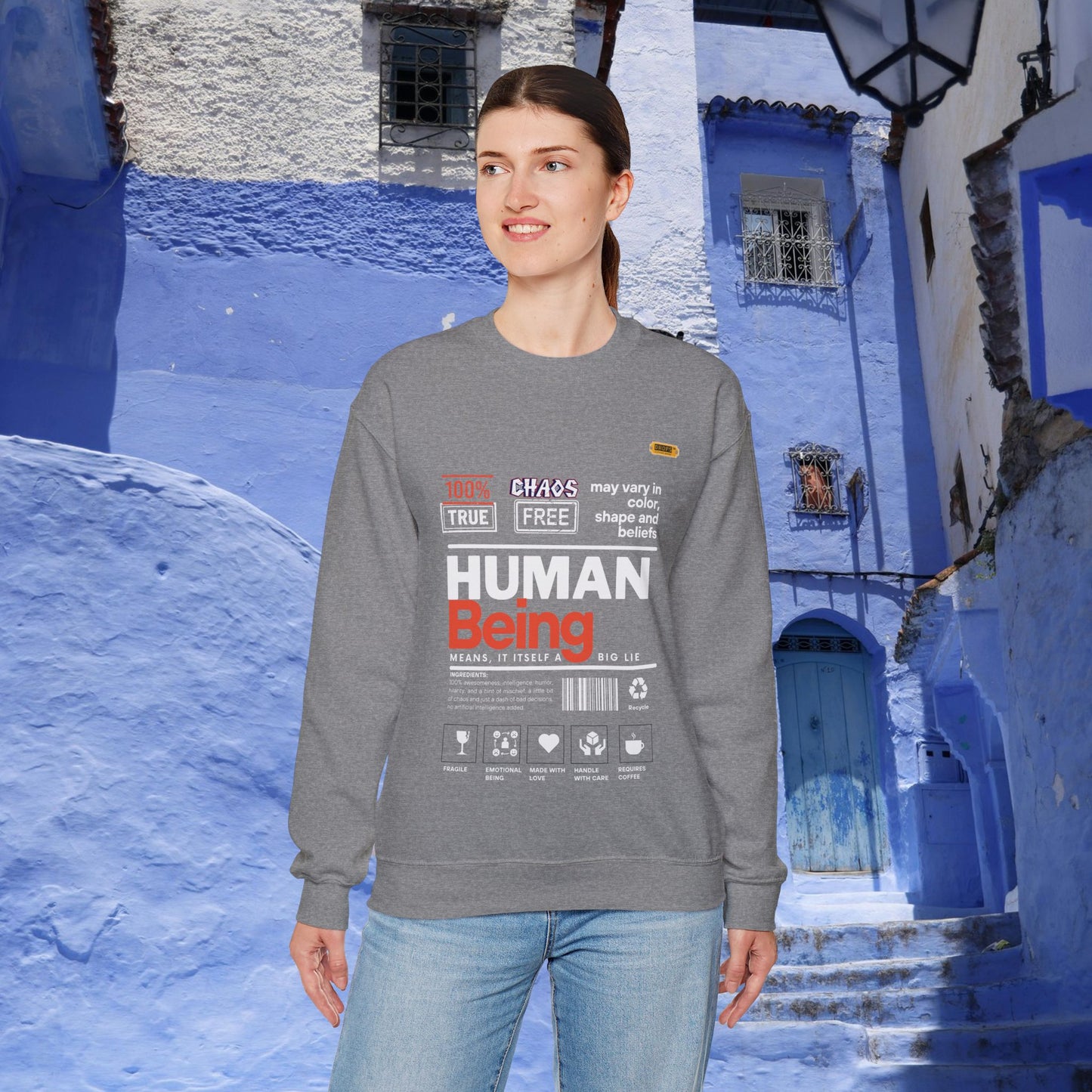 Unisex Heavy Blend™ Crewneck Sweatshirt_ N2 Series UHBCSS PT2WW019_ Limited Edition Pure Luxury By WesternWaves: