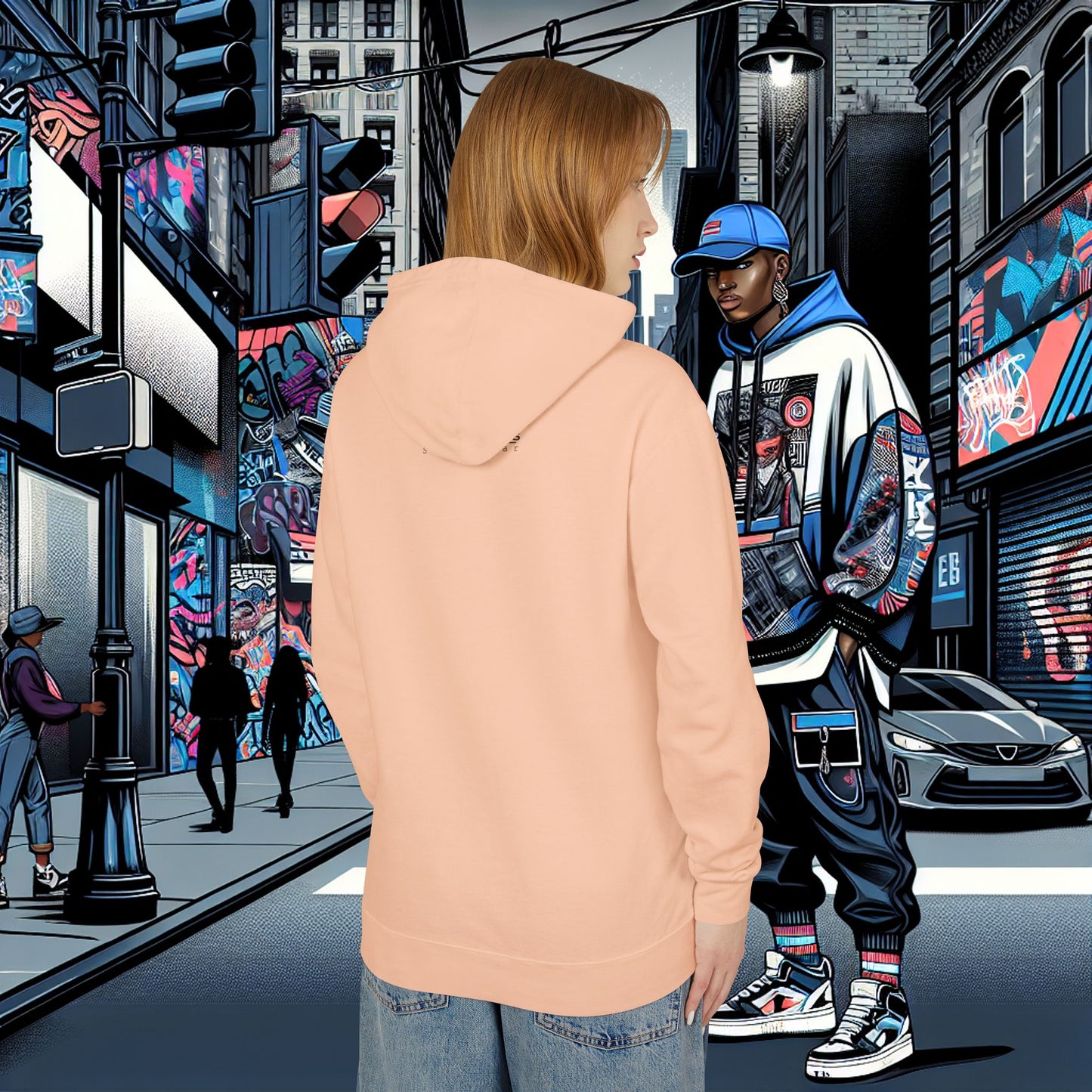 Unisex Lightweight Hooded Sweatshirt_ Series N8+ USMH PT2WW001_ UWDP003A_ Limited Edition Inner Warrior Apparel by WesternWaves: