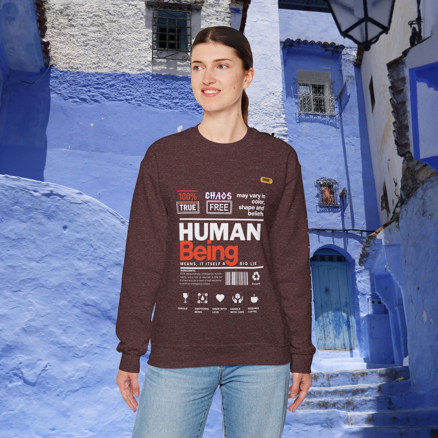 Unisex Heavy Blend™ Crewneck Sweatshirt_ N2 Series UHBCSS PT2WW019_ Limited Edition Pure Luxury By WesternWaves: