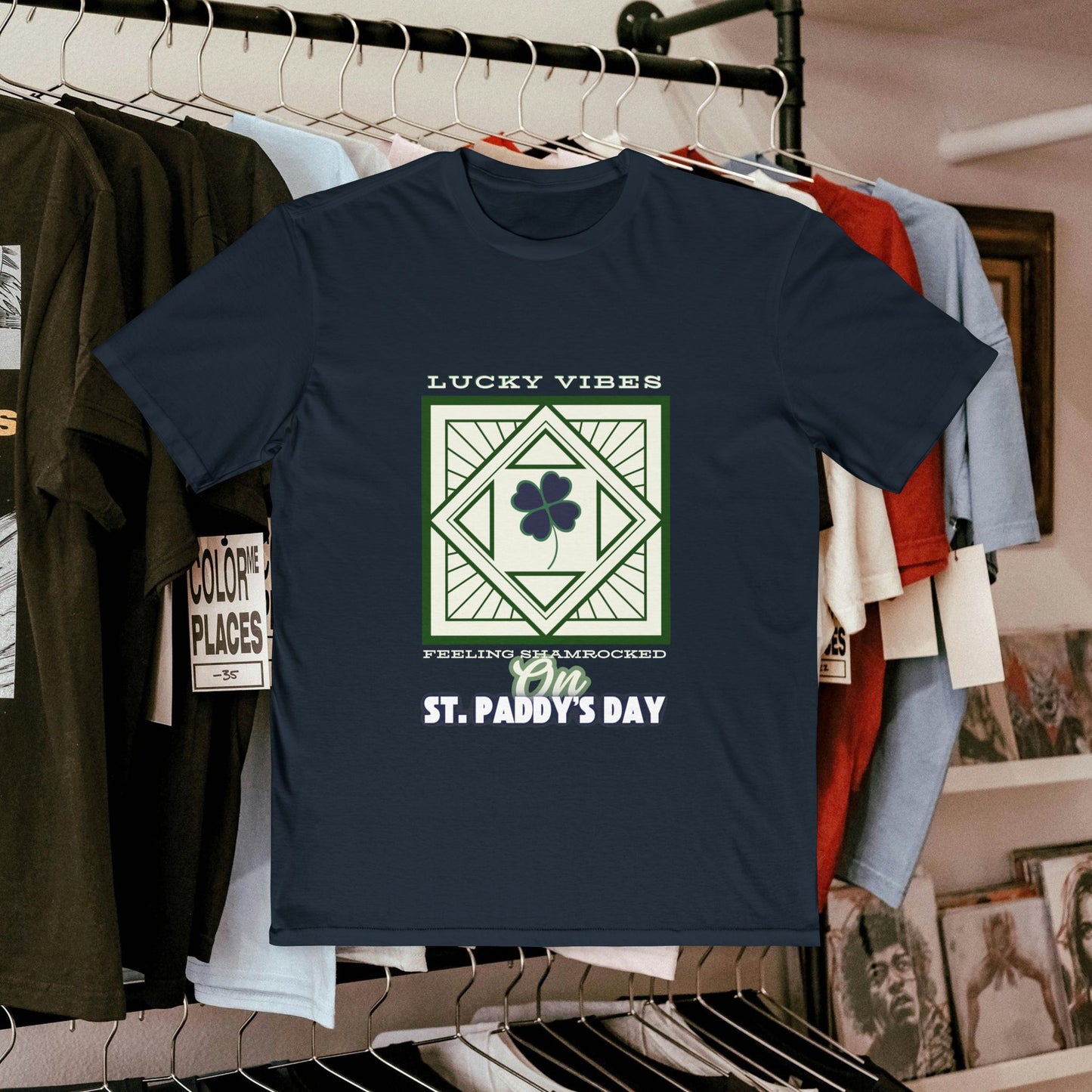 Men's Very Important Tee_ N3+ Series MVITEE PT2WW001_ Limited Edition Paddy's Day Vibrations by WesternWaves: