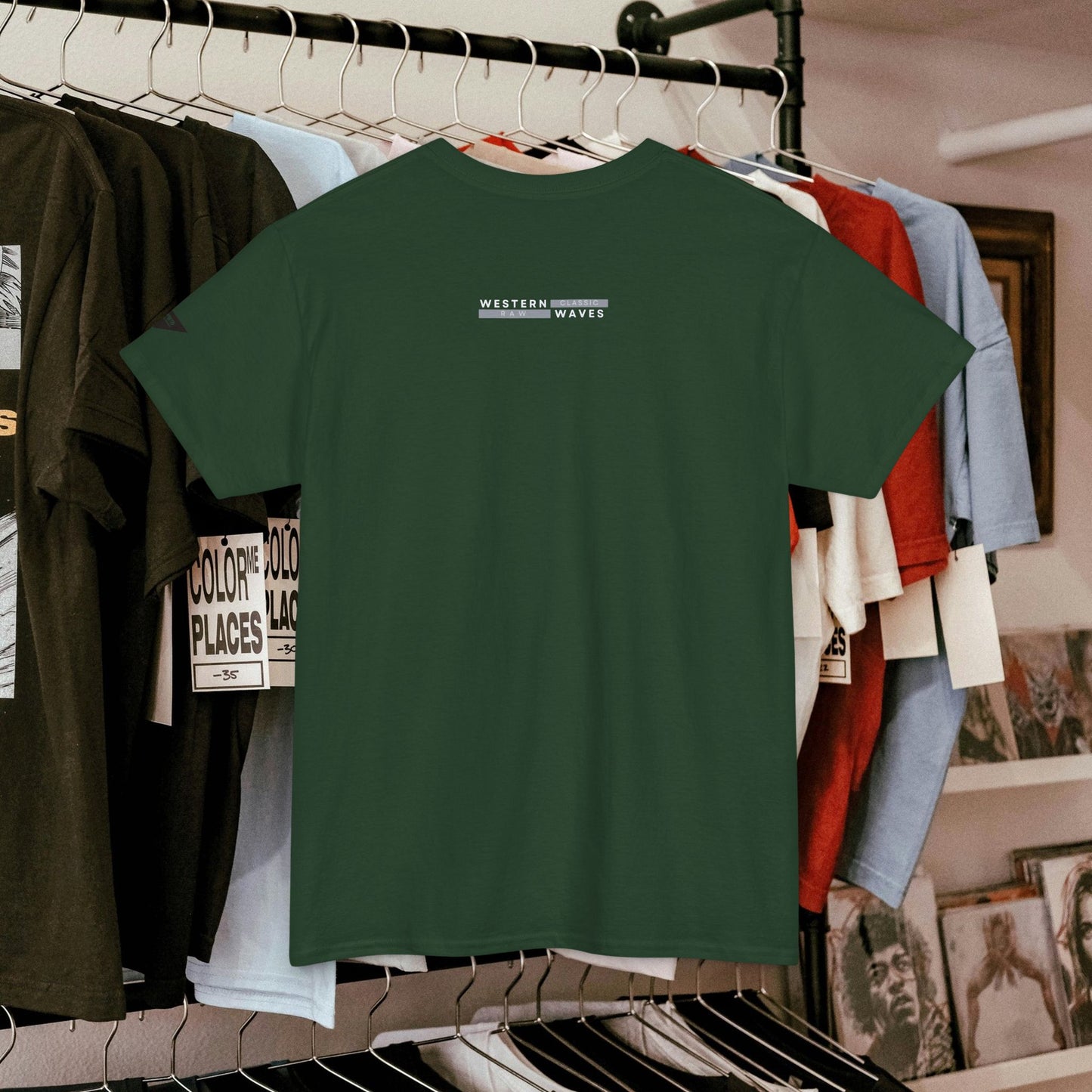 Unisex Heavy Cotton Tee_ 20 July 2025_ Limited Edition Unique Summer Wear_ by WesternWaves: