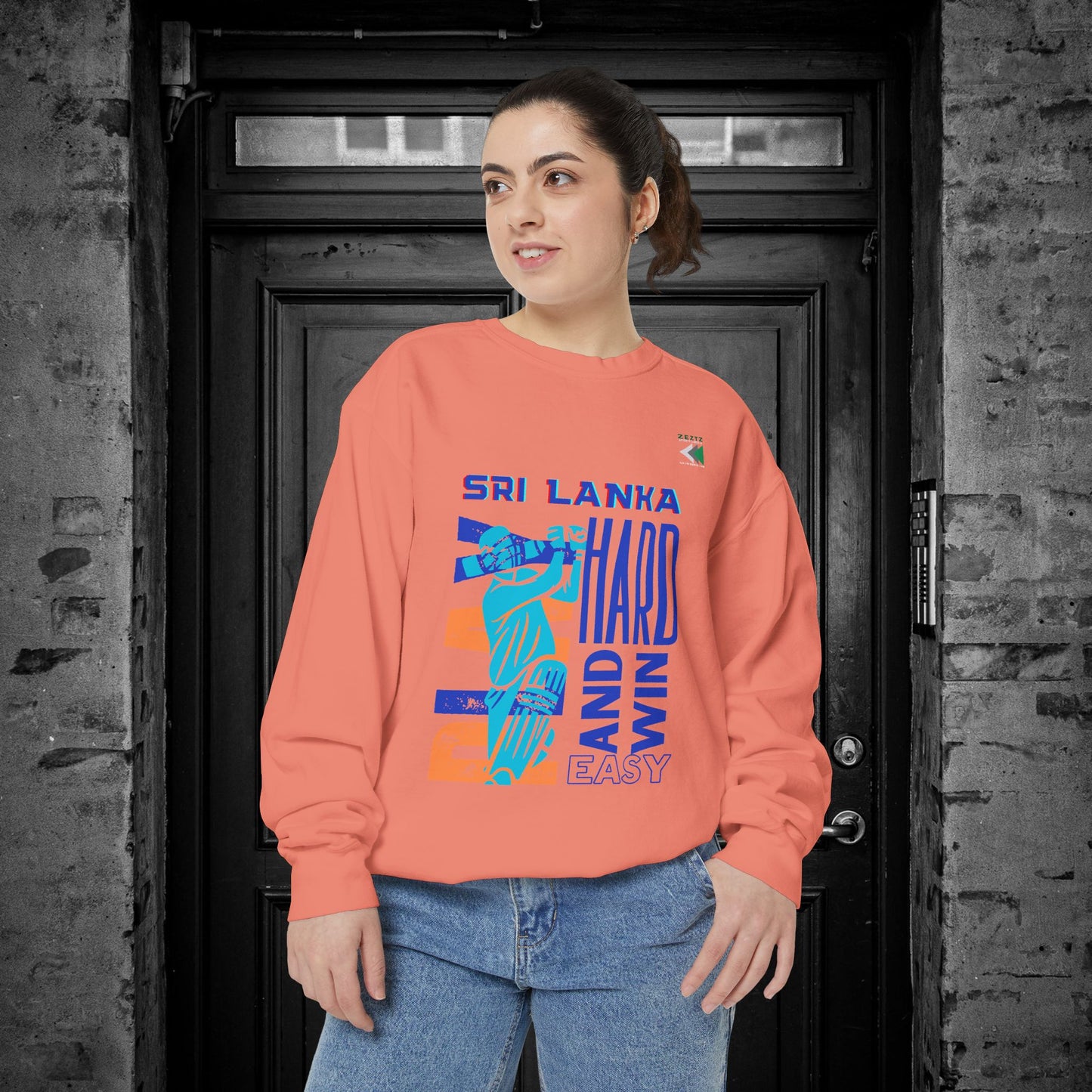 Unisex Garment-Dyed Sweatshirt_ N2 Series USGDSS PT2WW001_ Limited Edition Masterpiece of ‘ZeztZ’ Sports Brand Luxury & Casual Comfort by WesternWaves: