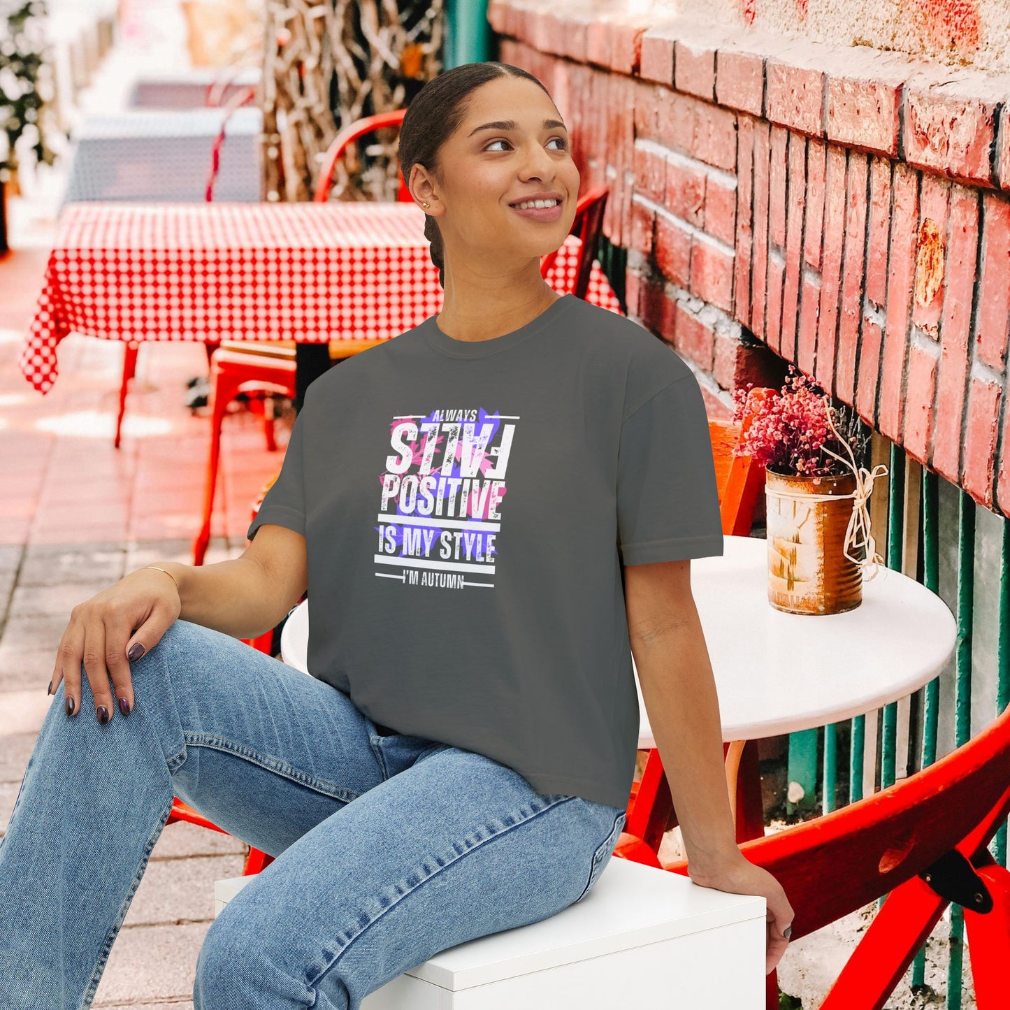 Women's Boxy Tee – N3+ Series WBTEE PT2WW002_ limited edition Sophistication for Any Occasion by WesternWaves: