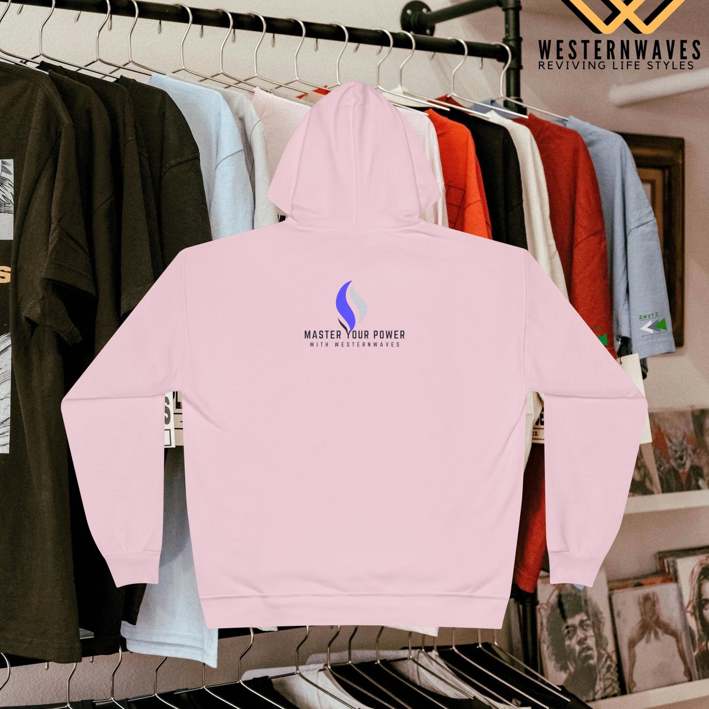 Unisex EcoSmart® Pullover Hoodie Sweatshirt_ N2+ Series USESPOHSS PT2WW001_ LImited Edition Quality Garment by WesternWaves: