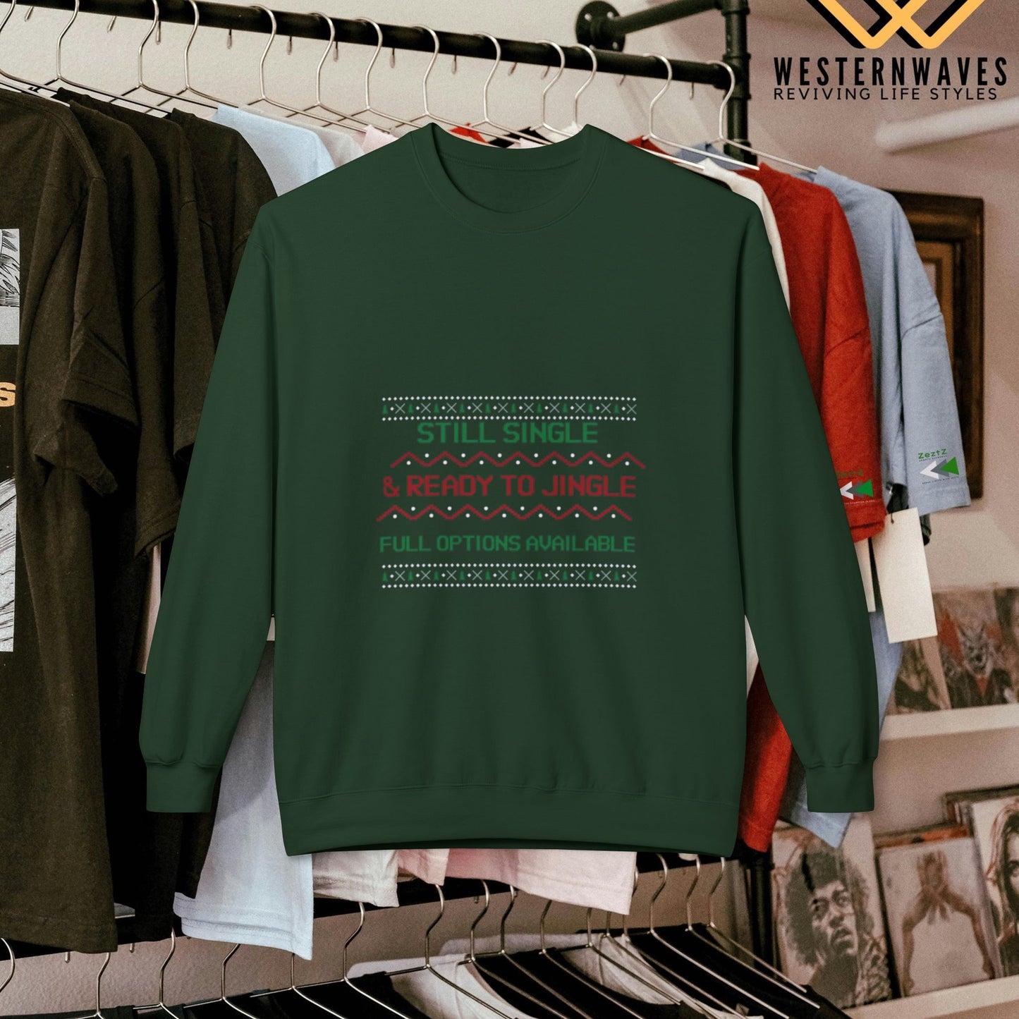 Softstyle Fleece Sweatshirt - N3+ Series SSFSS PT2WW001_ Limited Edition Cozy, Eco-Friendly, Unisex product by WesternWaves: