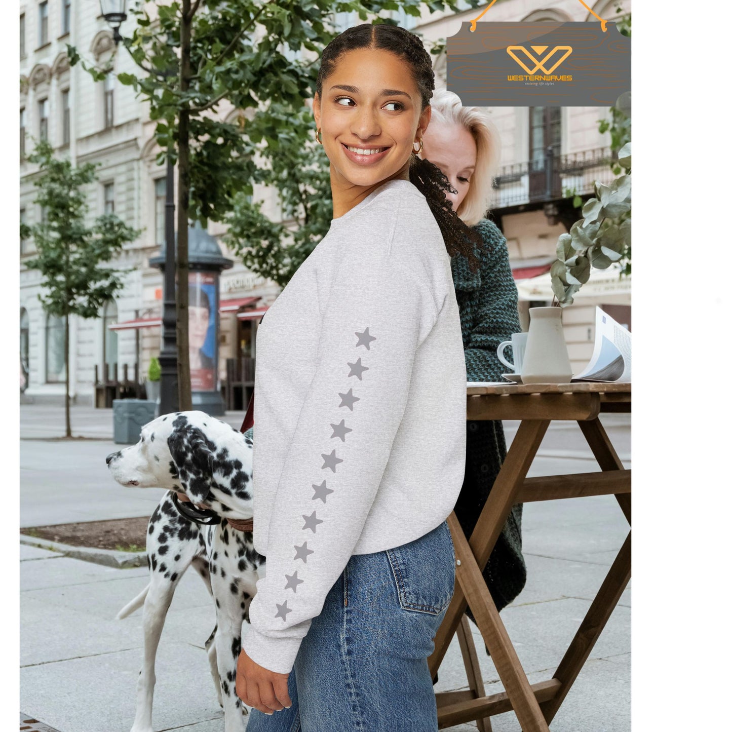 Unisex Heavy Blend™ Crewneck Sweatshirt_ N2+ Series UHBCSS PT2WW003_ Limited Edition Pure Luxury by WesternWaves: