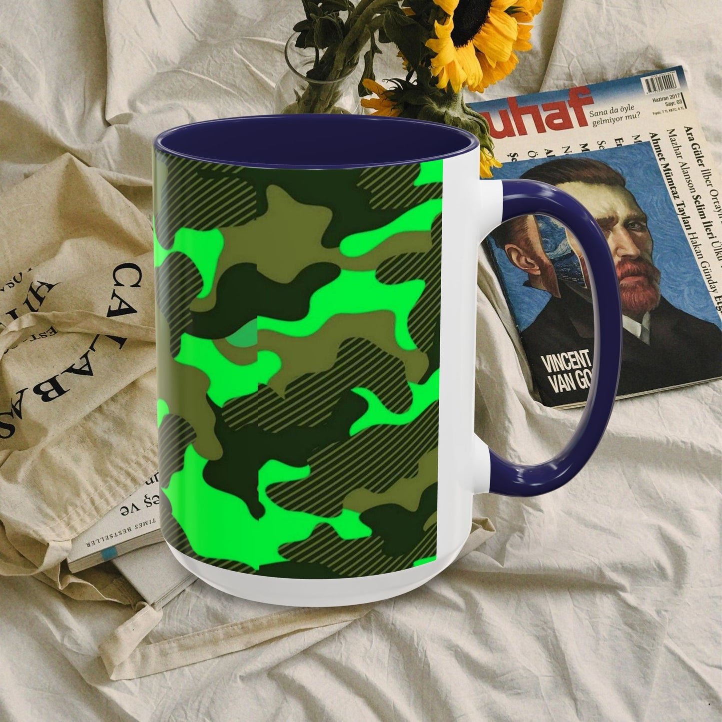 Accent Coffee Mug (11, 15oz)_ N2 Series ACMUG PT2WW004_ Limited Edition Mug by WesternWaves: