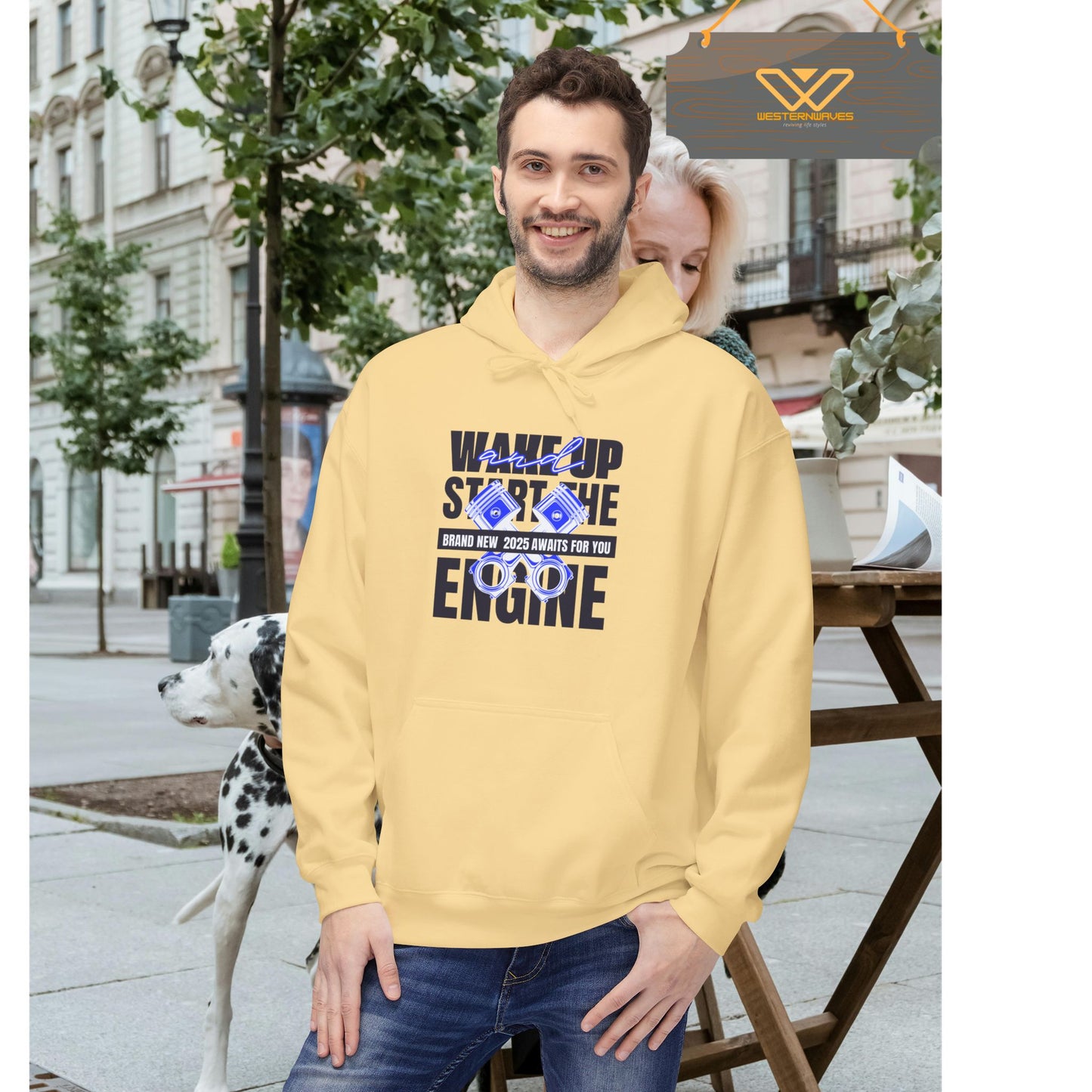 Unisex Midweight Softstyle Fleece Hoodie_ N3+ Series USMWSSFH PT2WW010_ Limited Edition Luxuriously Soft 100% Cotton Face by WesternWaves: