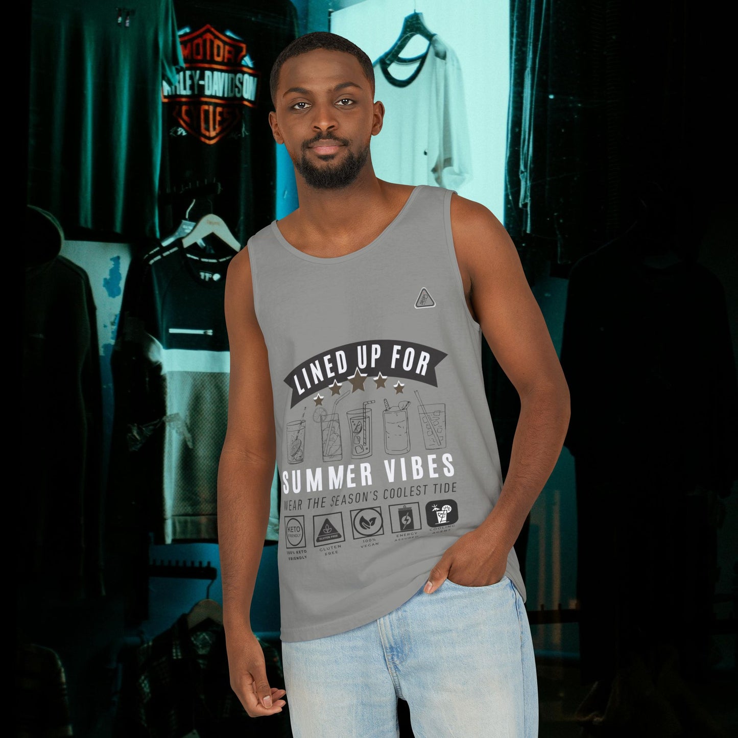 Unisex Garment-Dyed Tank Top_ Series N7* USDYEDTTOPS PT2WW001_ Limited Edition by WesternWaves:
