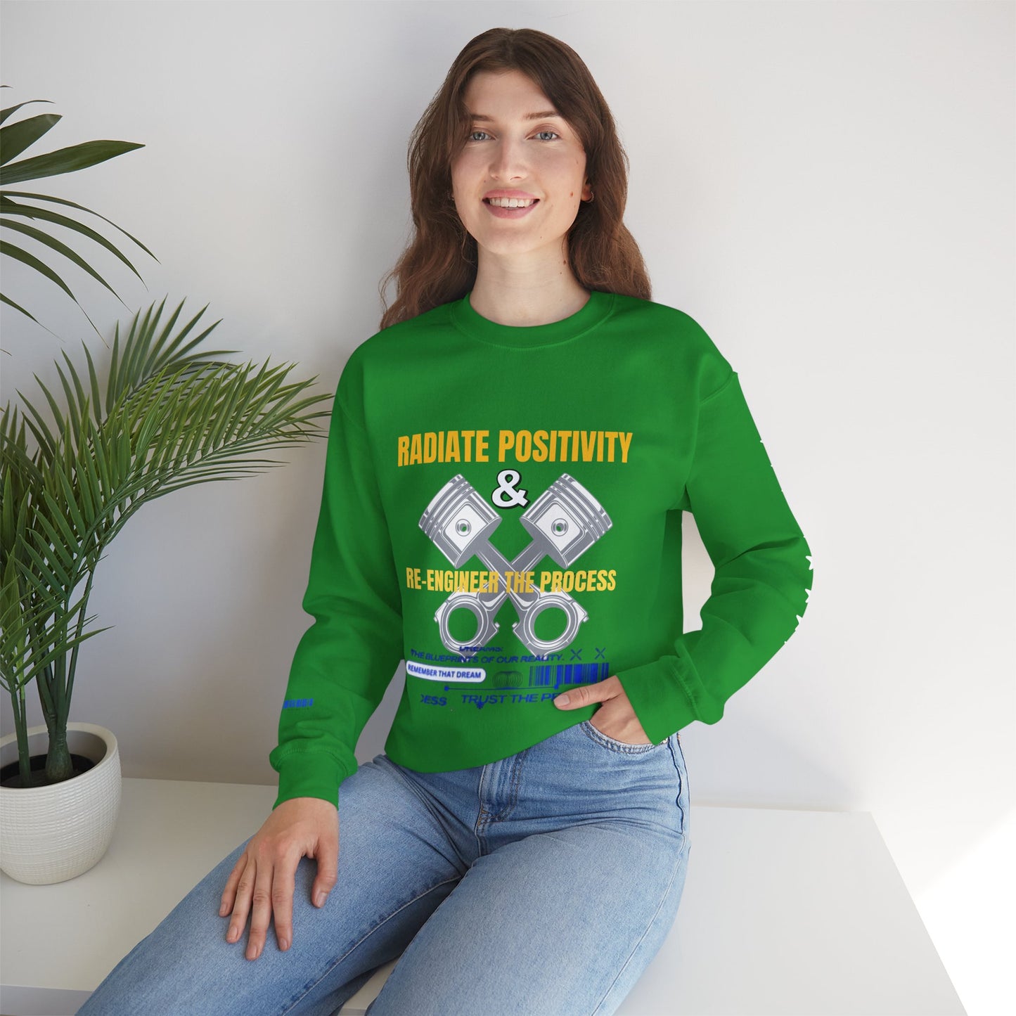 Unisex Heavy Blend™ Crewneck Sweatshirt_ N3+ Series UHBCSS PT2WW005_ Limited Edition Pure Luxury By WesternWaves: