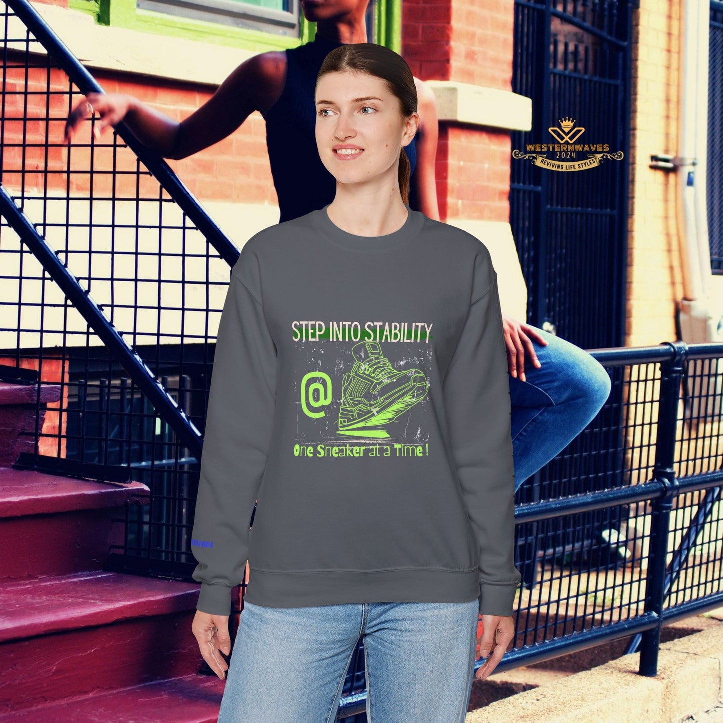 Unisex Heavy Blend™ Crewneck Sweatshirt_ N3+ Series UHBCSS PT2WW032_ Limited Edition Pure Luxury By WesternWaves: