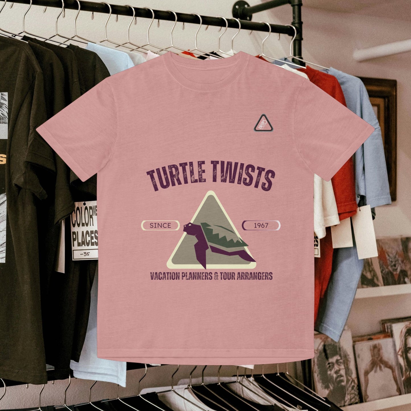 Unisex Faded T-Shirt - Turtle Twists Vacation Planners Graphic Tee_ 06 May 2025_ 001