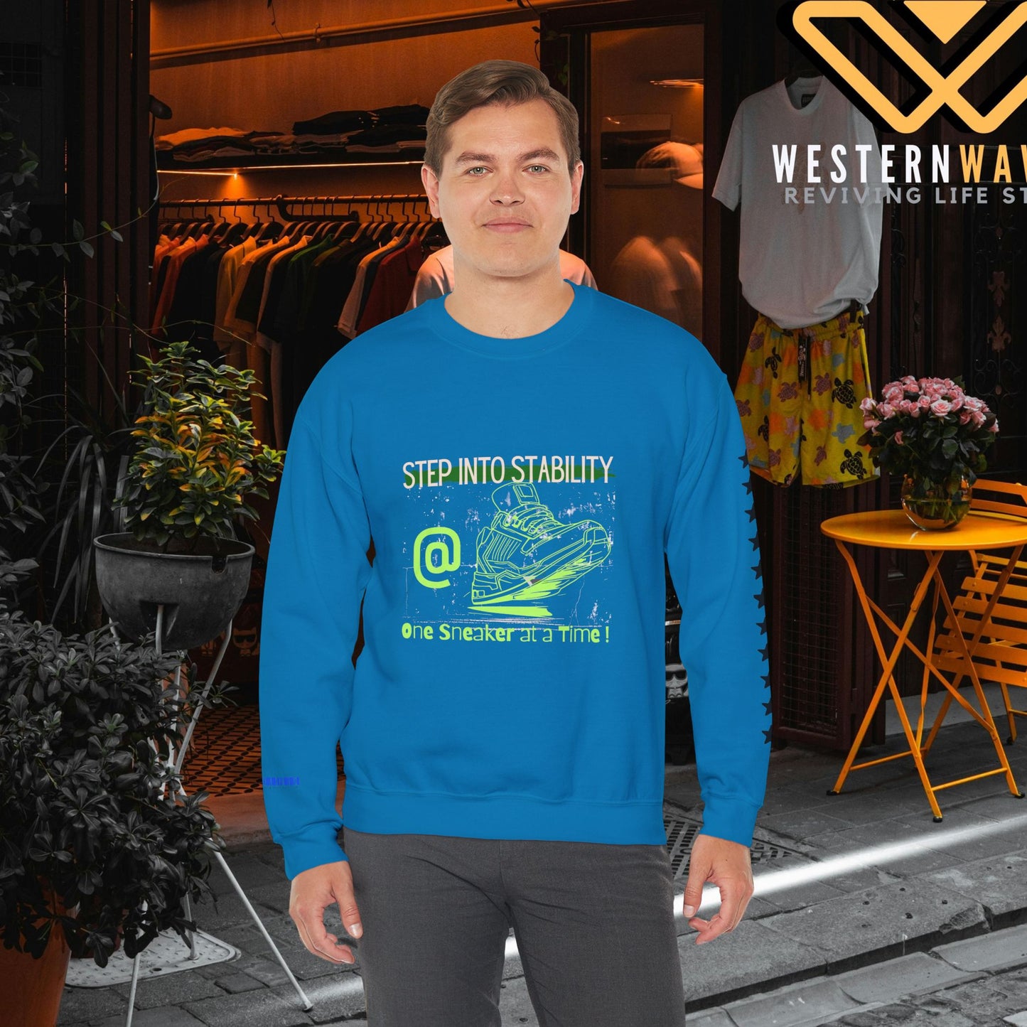 Unisex Heavy Blend™ Crewneck Sweatshirt_ N3+ Series UHBCSS PT2WW032_ Limited Edition Pure Luxury By WesternWaves: